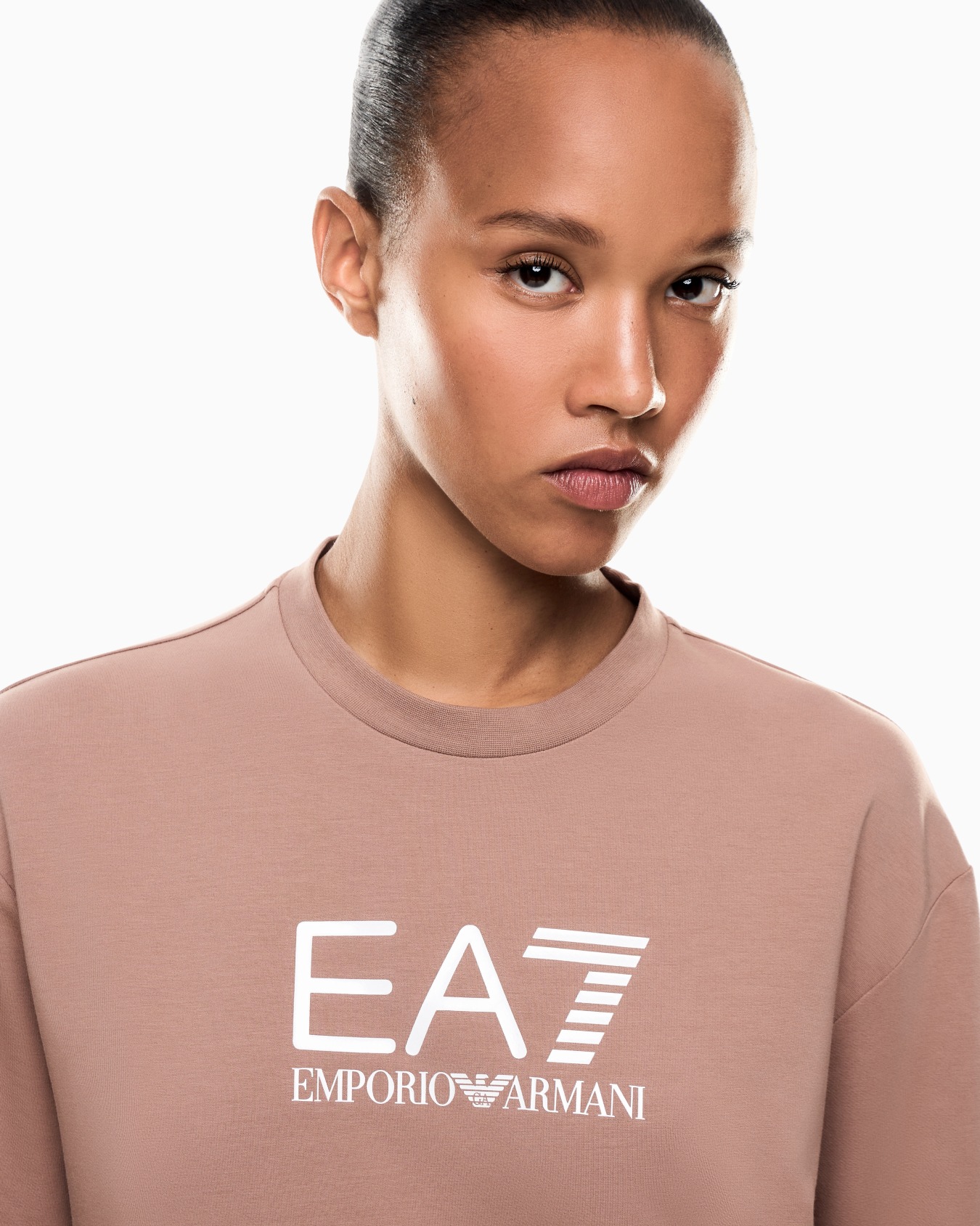 Survêtement en coton stretch avec logo Diapositive 3