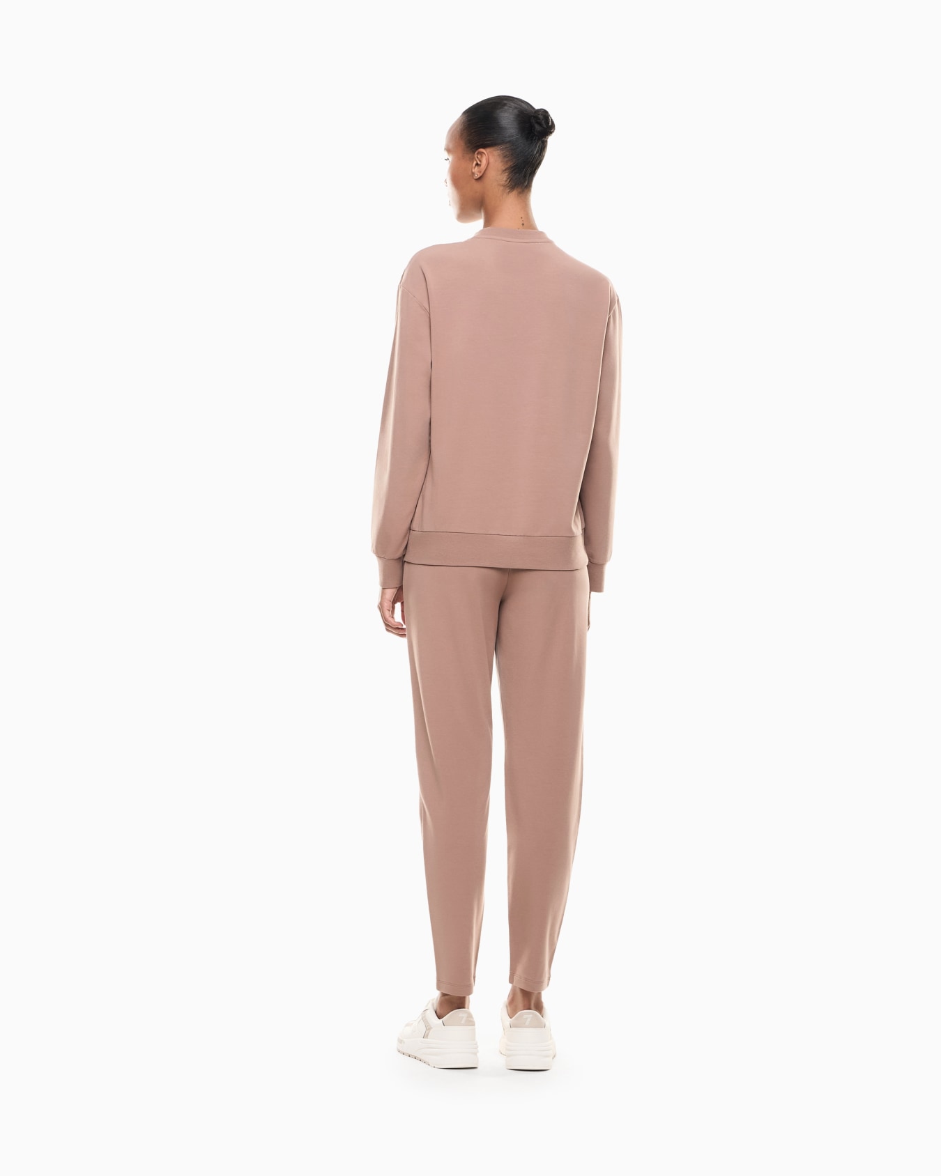 Survêtement en coton stretch avec logo Diapositive 2