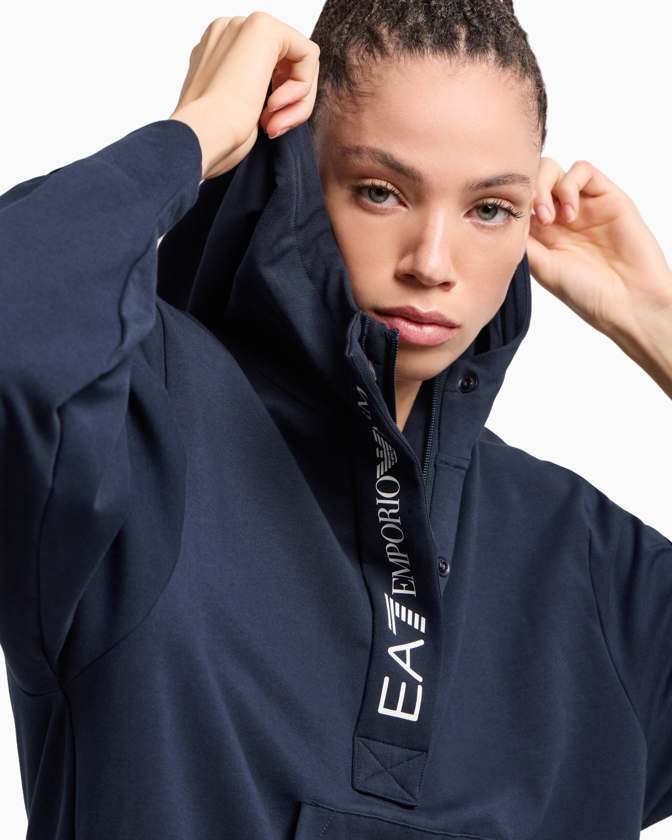 Survêtement à capuche en jersey de coton stretch Diapositive 5
