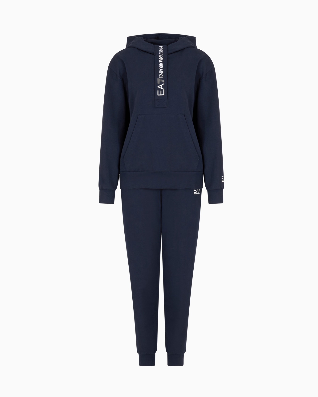 Survêtement à capuche en jersey de coton stretch Diapositive 0