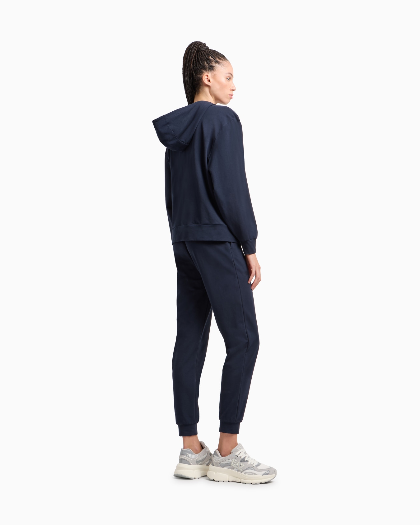 Survêtement à capuche en jersey de coton stretch Diapositive 2