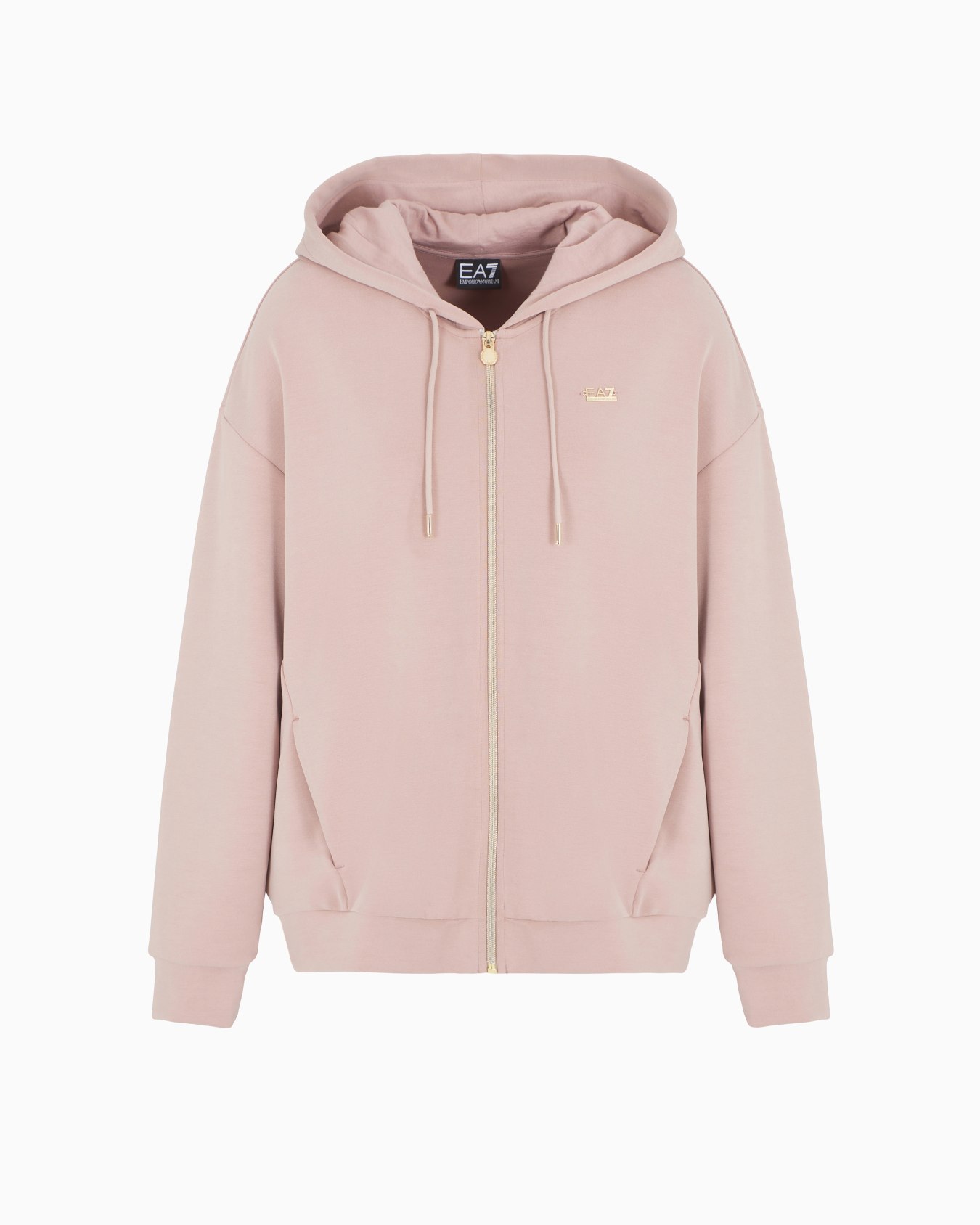 Core Lady hooded sweatshirt in a stretch modal blend interlock Slide 0