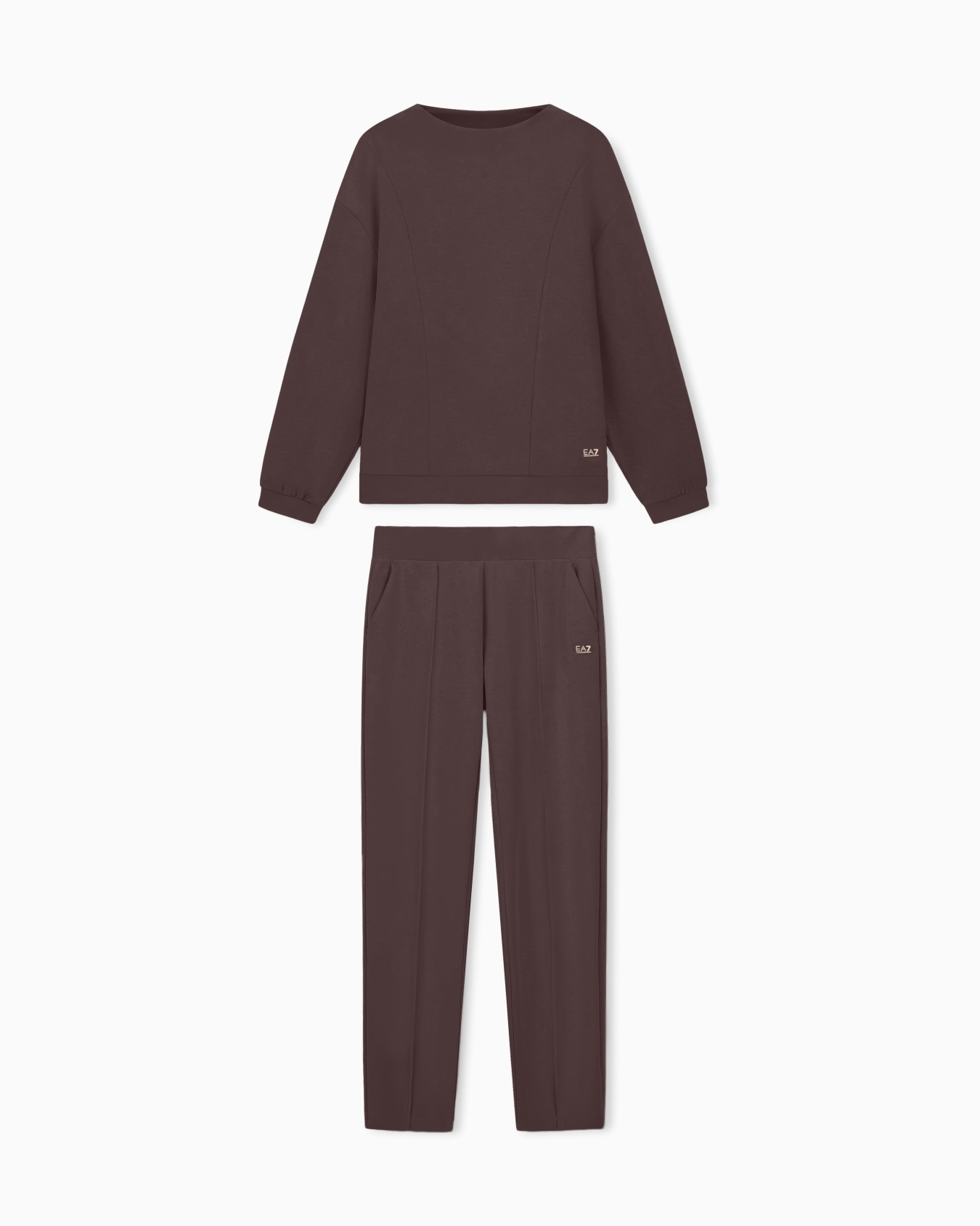 Pantalones de chándal de interlock de mezcla de modal elástico Core Lady Diapositiva 0