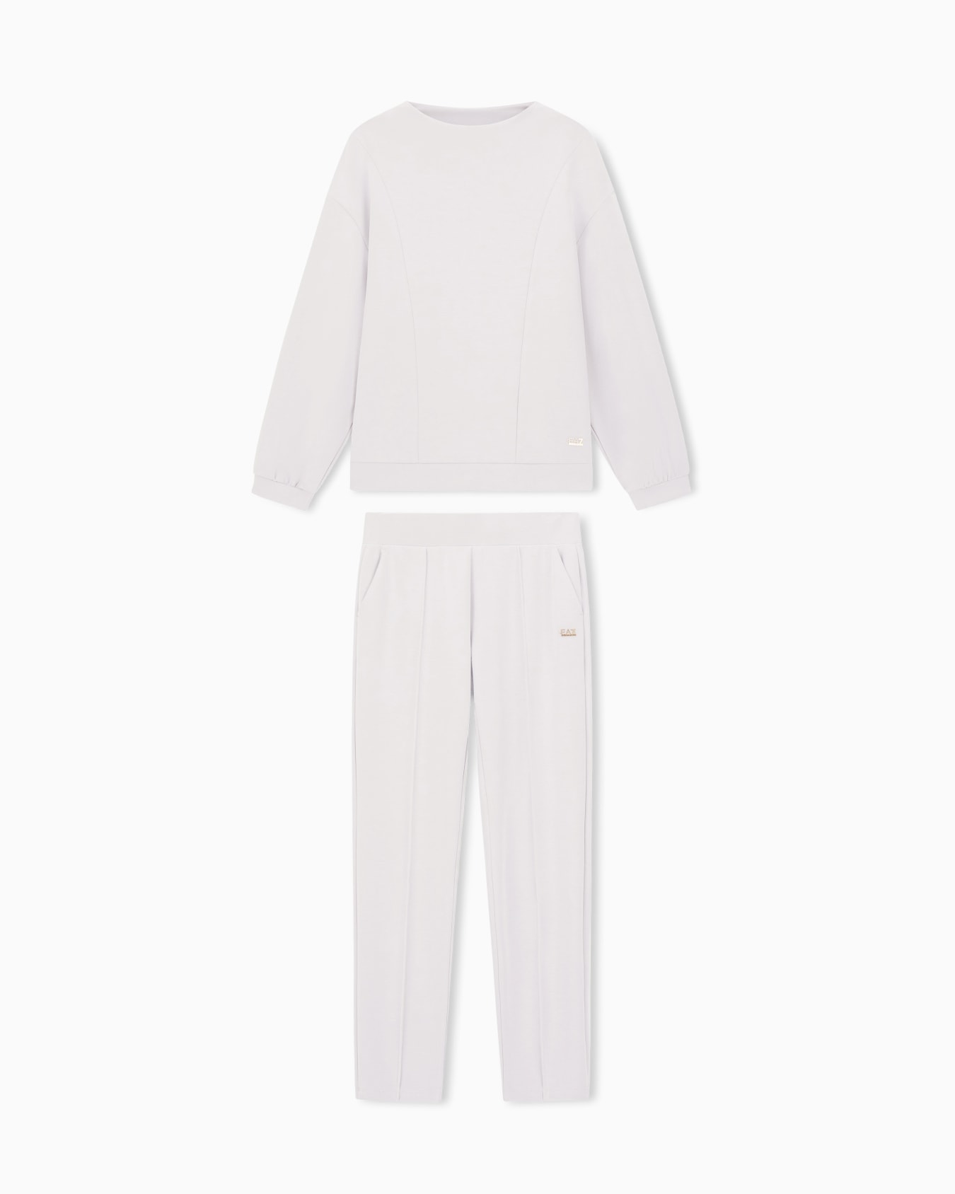 Pantalones de chándal de interlock de mezcla de modal elástico Core Lady Diapositiva 0