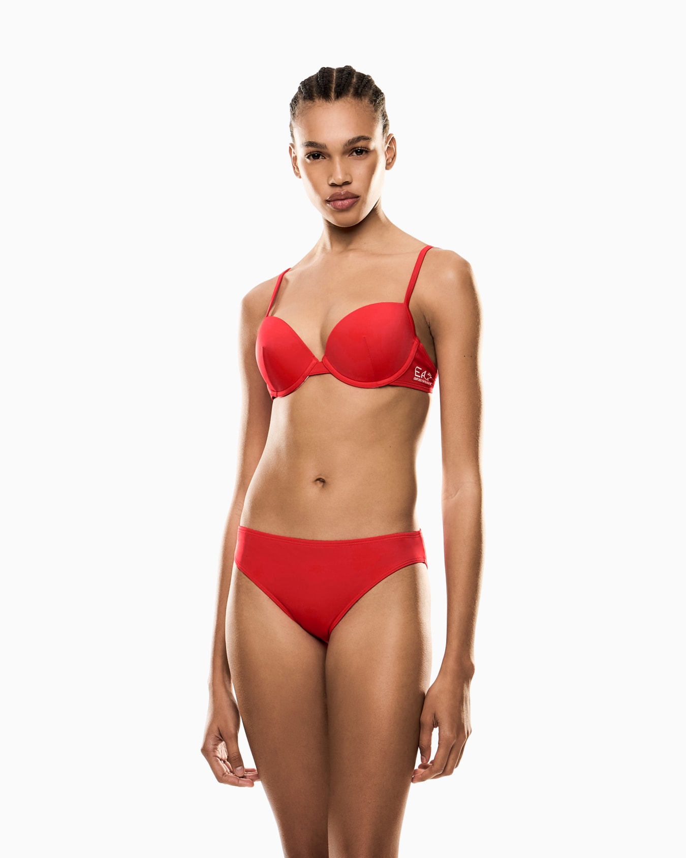 Push-up bralette bikini with logo Slide 1