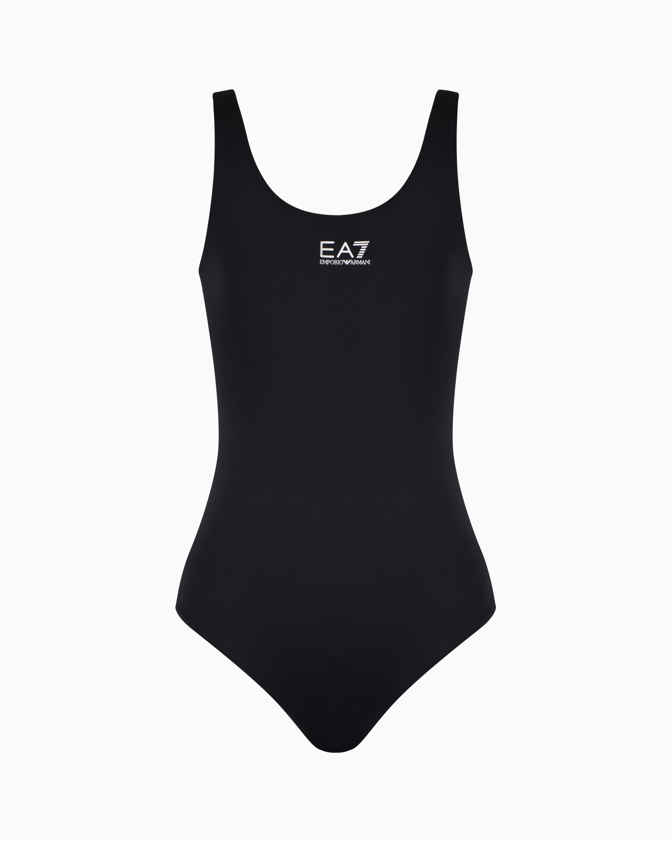 One-piece swimsuit with logo Slide 0