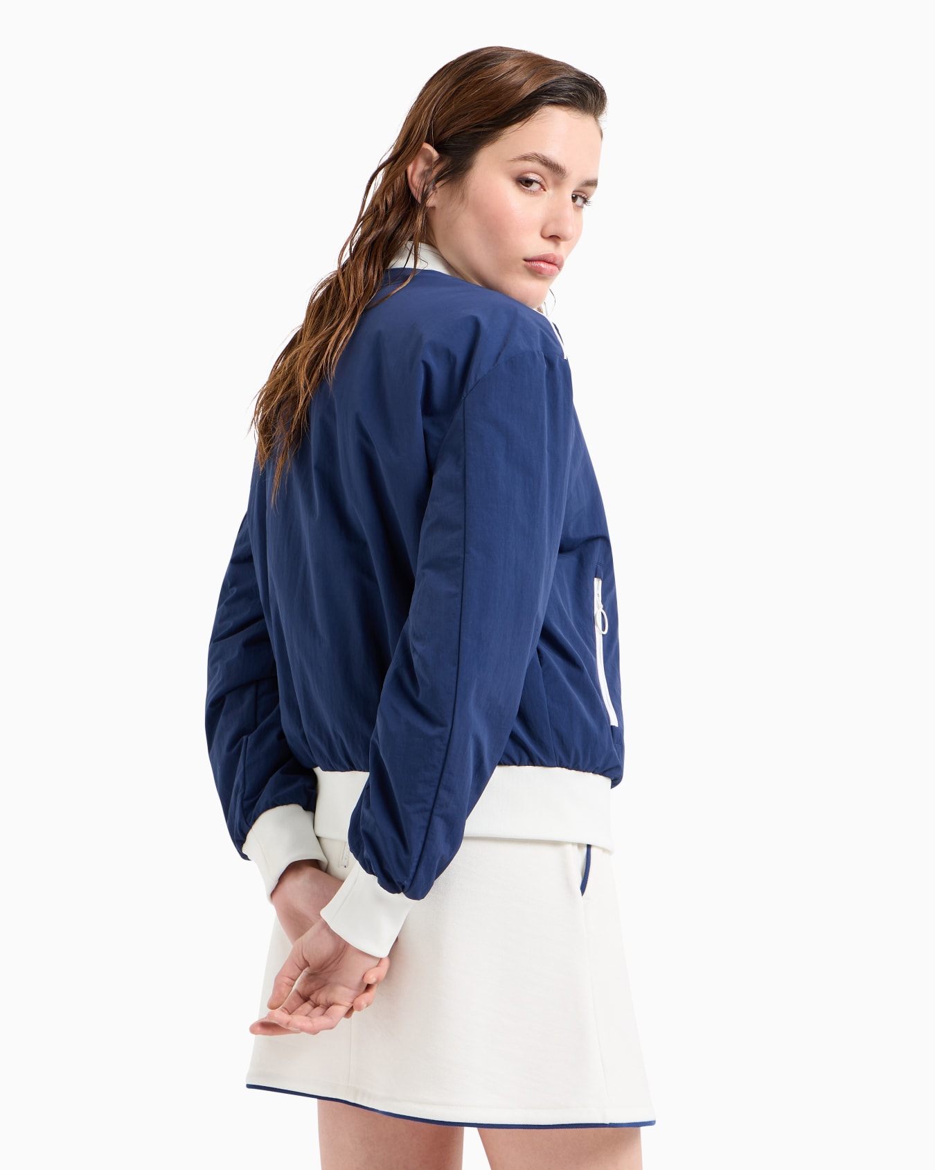 Tennis Club stretch-nylon bomber jacket Slide 2