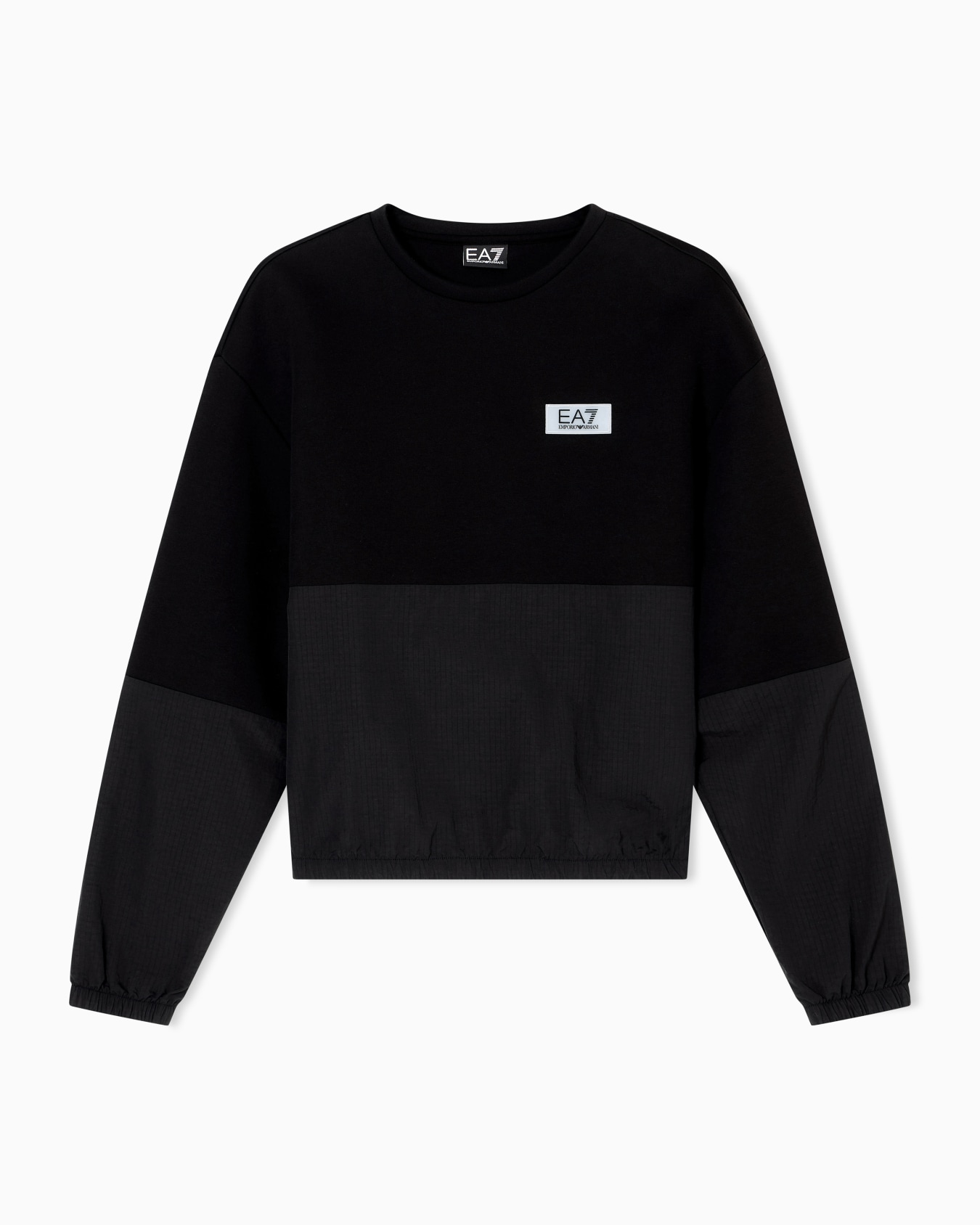 Contemporary Sport crew-neck sweatshirt with scuba inserts Slide 0