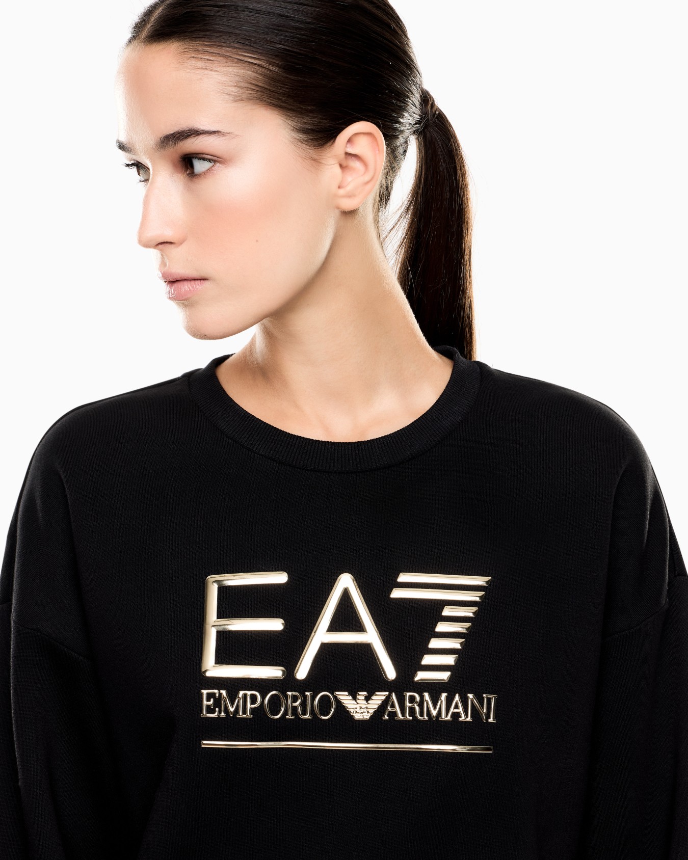 Visibility cotton-blend sweatshirt with oversized logo Slide 4