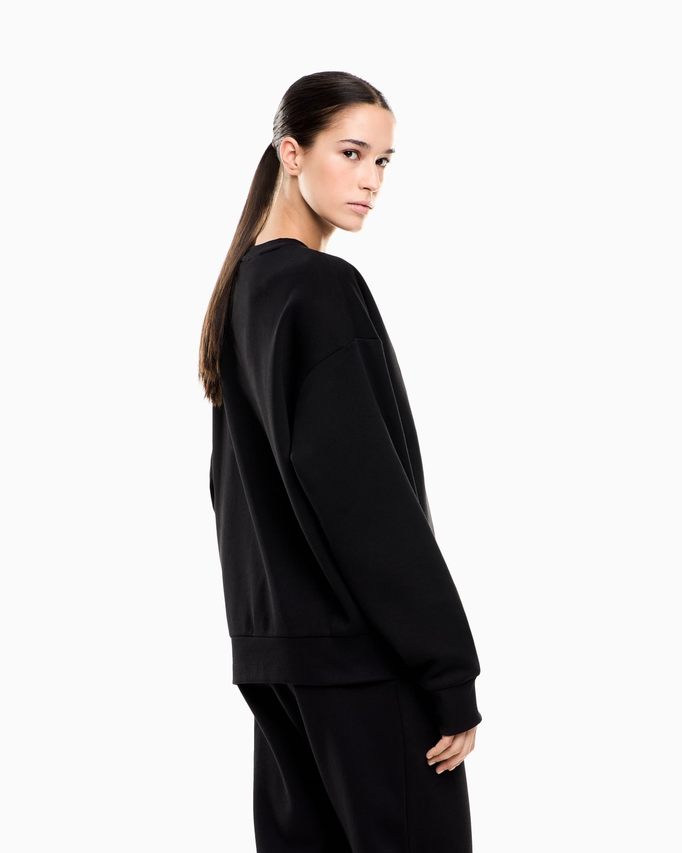 Visibility cotton-blend sweatshirt with oversized logo Slide 2