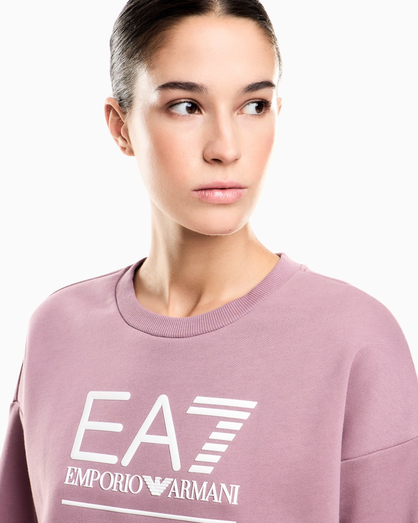 Visibility cotton-blend sweatshirt with oversized logo Slide 4