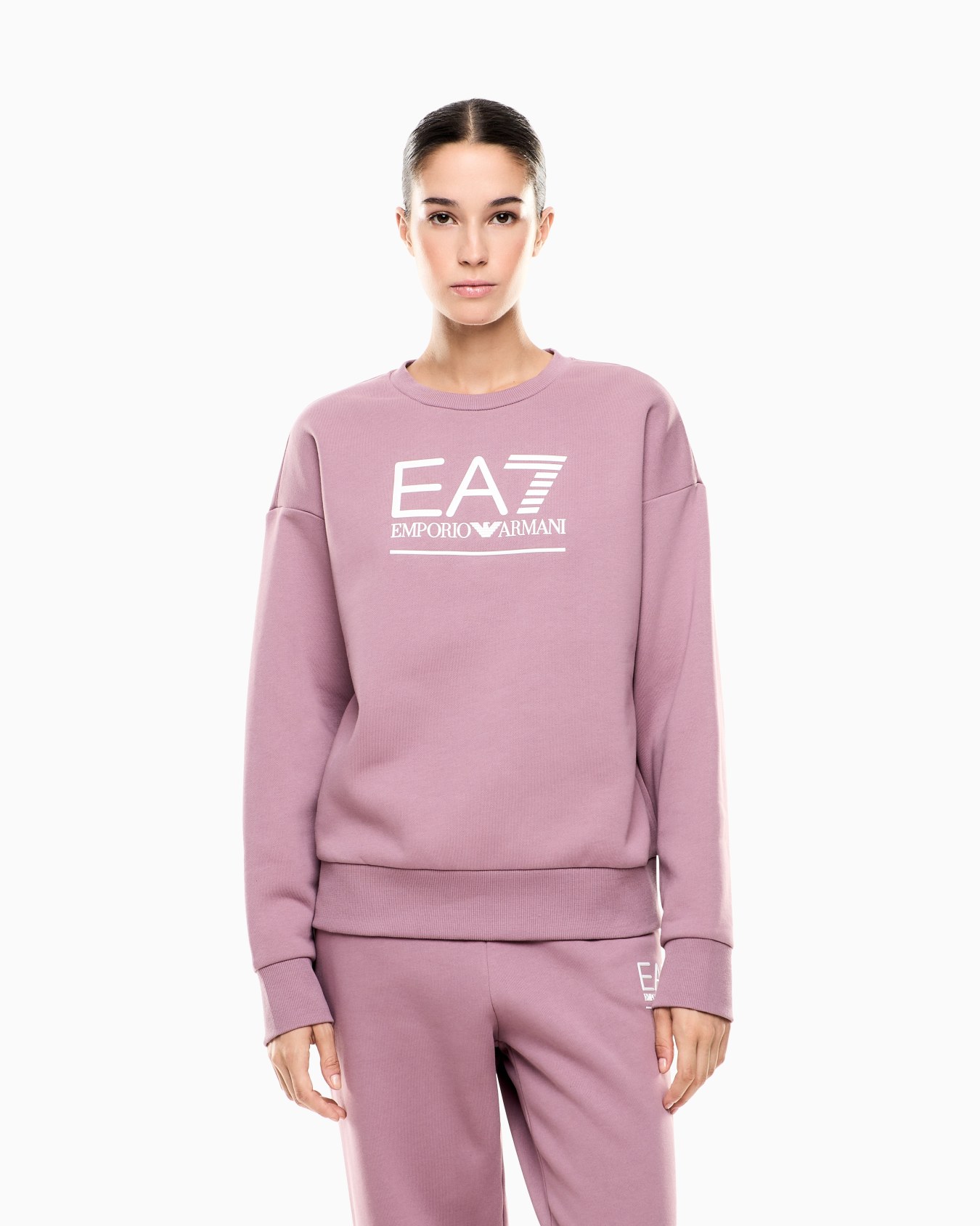 Visibility cotton-blend sweatshirt with oversized logo Slide 3