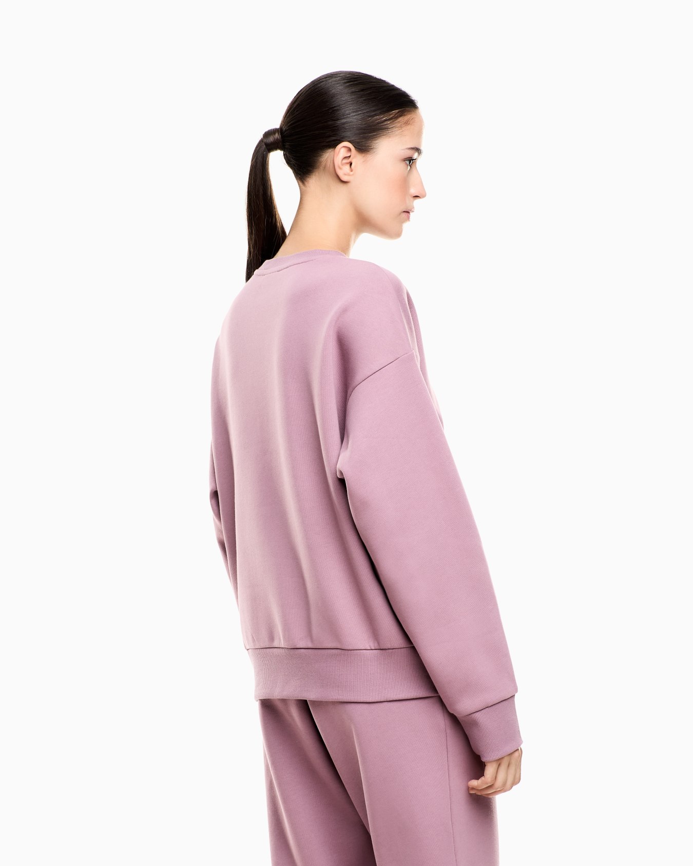 Visibility cotton-blend sweatshirt with oversized logo Slide 2