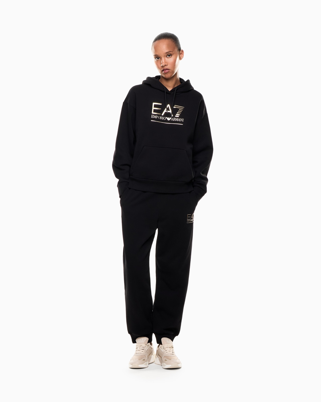 Visibility cotton-blend hooded sweatshirt  Slide 1