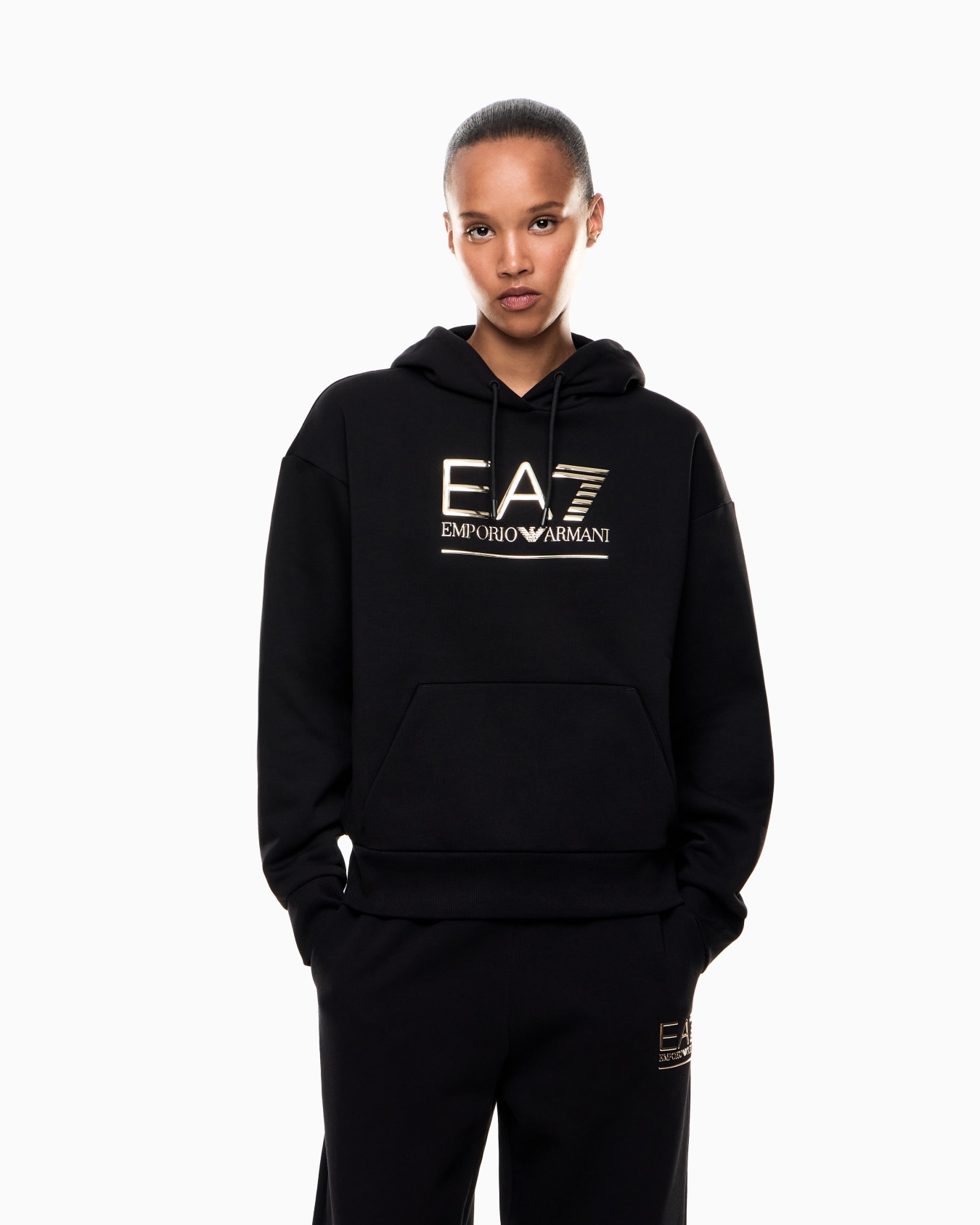 Visibility cotton-blend hooded sweatshirt  Slide 3