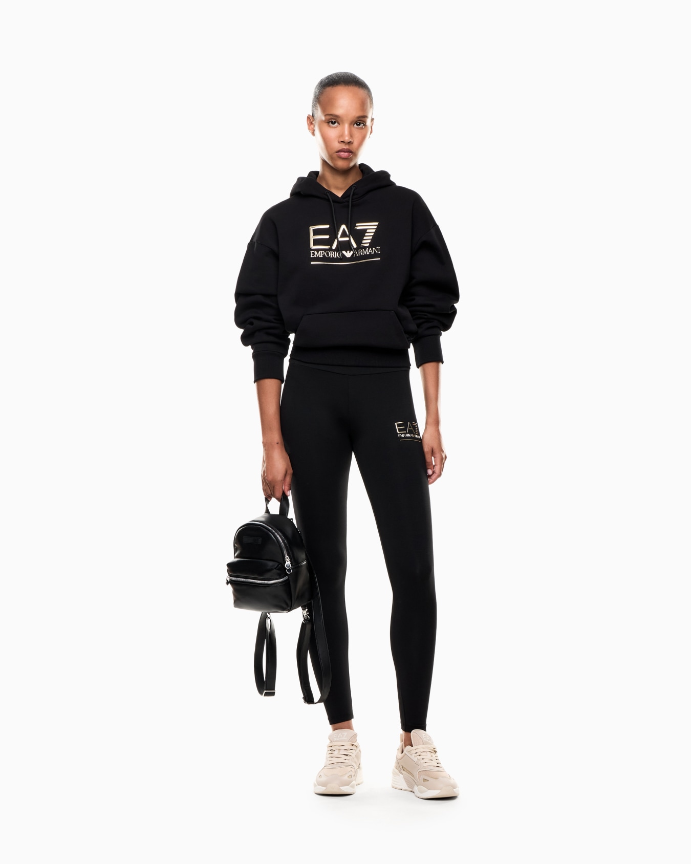 Visibility stretch-cotton leggings Slide 1