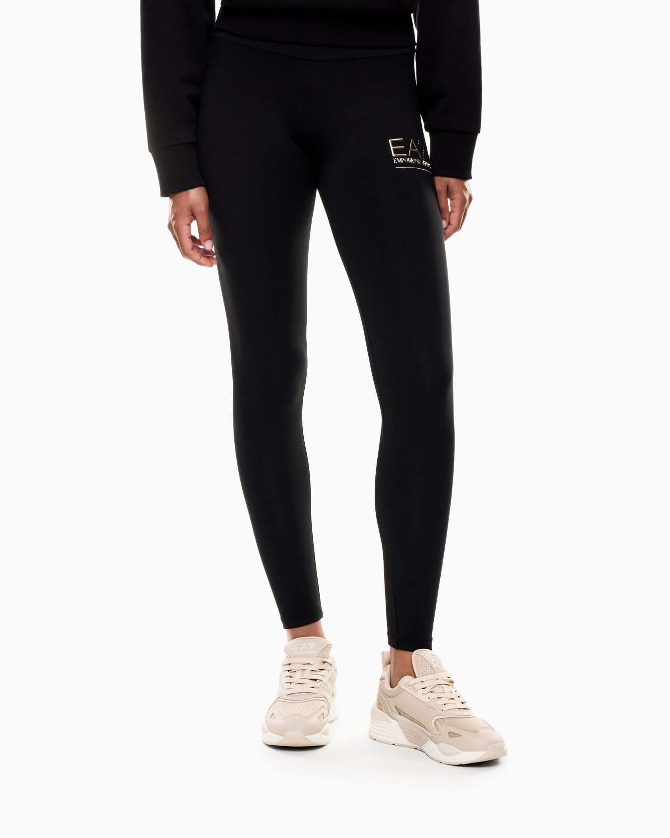 Visibility stretch-cotton leggings Slide 3