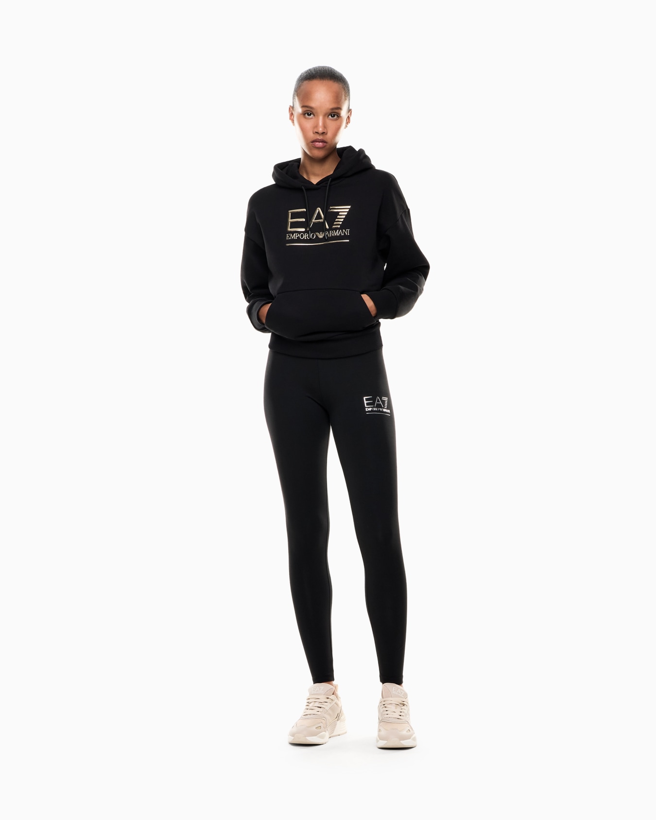 Visibility stretch-cotton leggings Slide 1