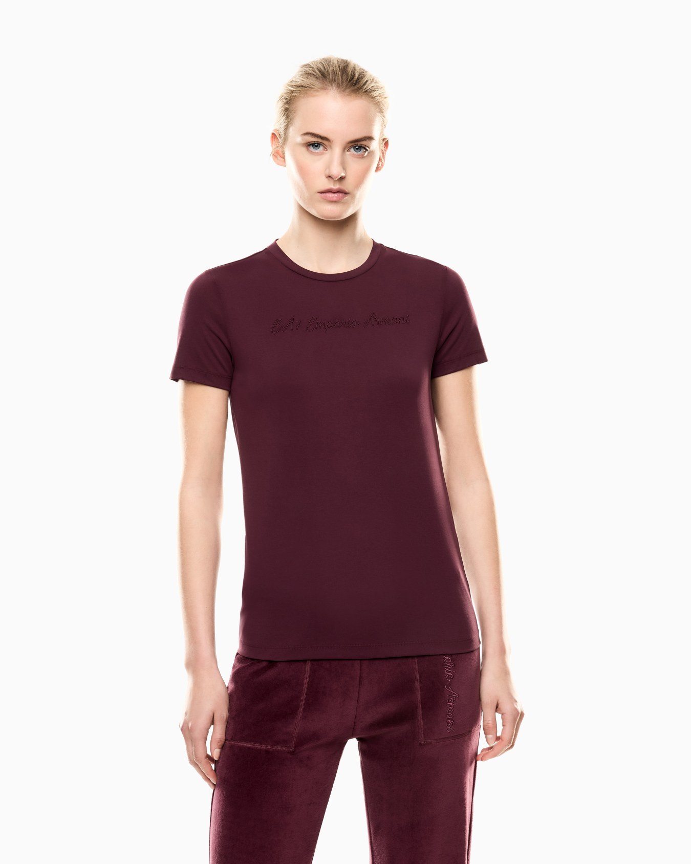 Athletic Velour viscose-blend crew-neck T-shirt Slide 3