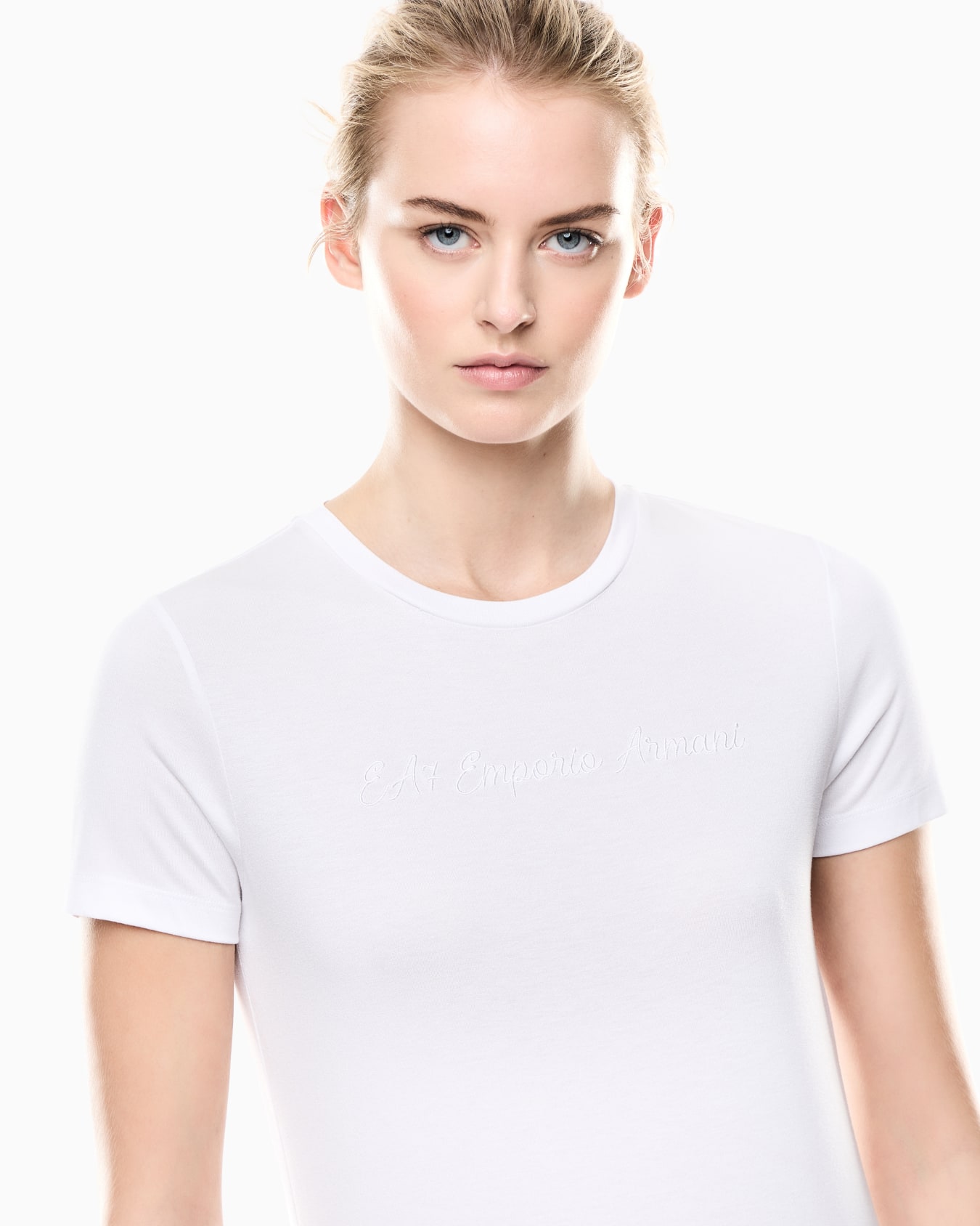 T-shirt ras-du-cou Athletic Velour en mélange viscose Diapositive 4