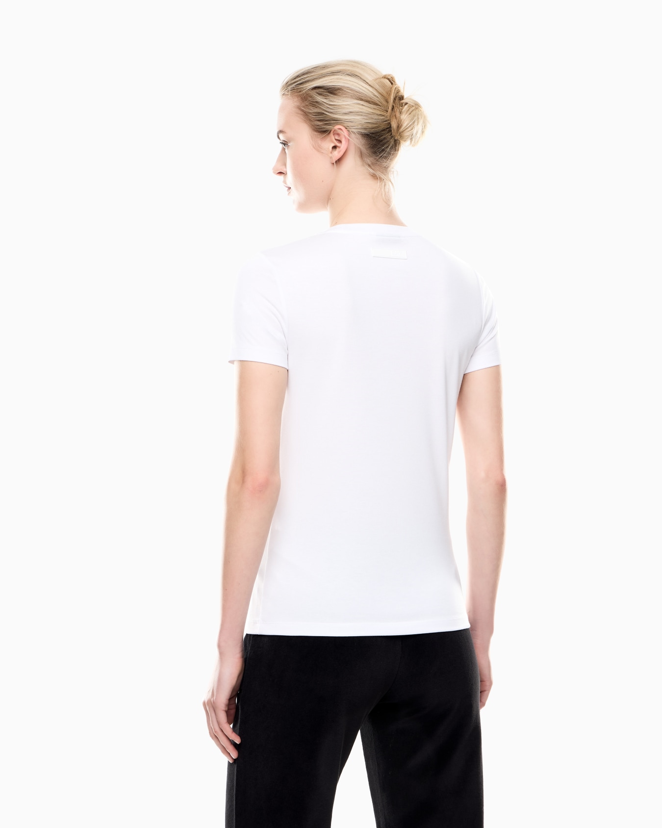 T-shirt ras-du-cou Athletic Velour en mélange viscose Diapositive 2