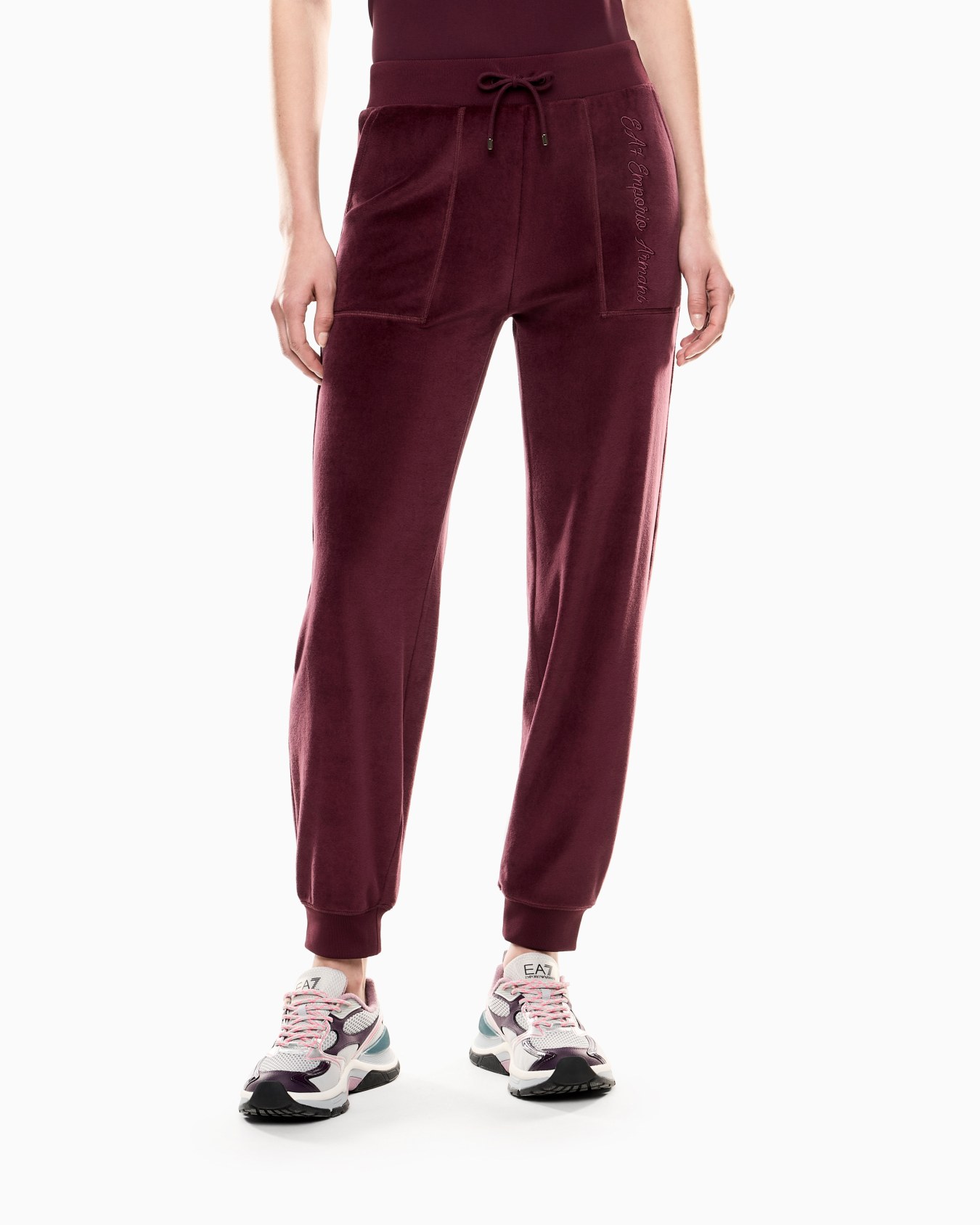 Athletic Velours Jogginghose aus Stretch-Chenille Folie 3