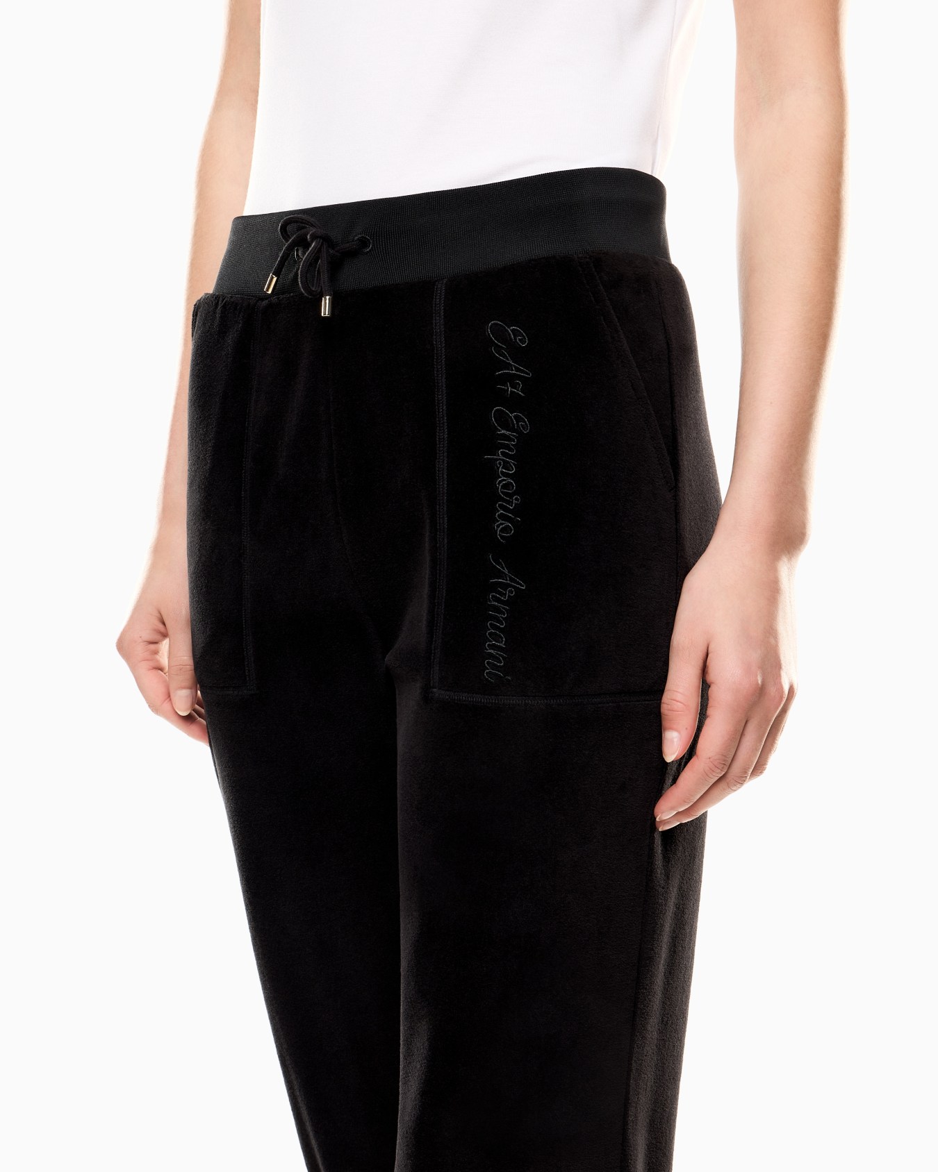 Athletic Velours Jogginghose aus Stretch-Chenille Folie 4