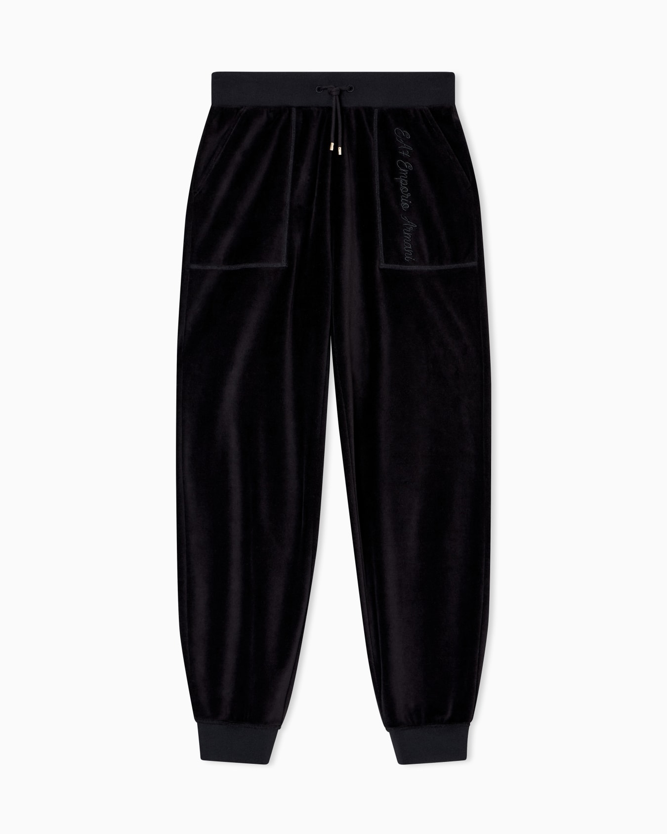 Athletic Velours Jogginghose aus Stretch-Chenille Folie 0