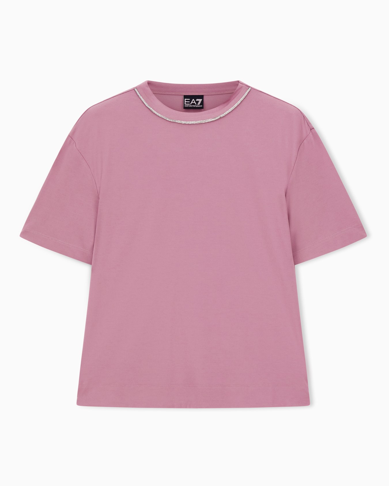 Camiseta de cuello redondo de mezcla de viscosa Precious Diapositiva 0