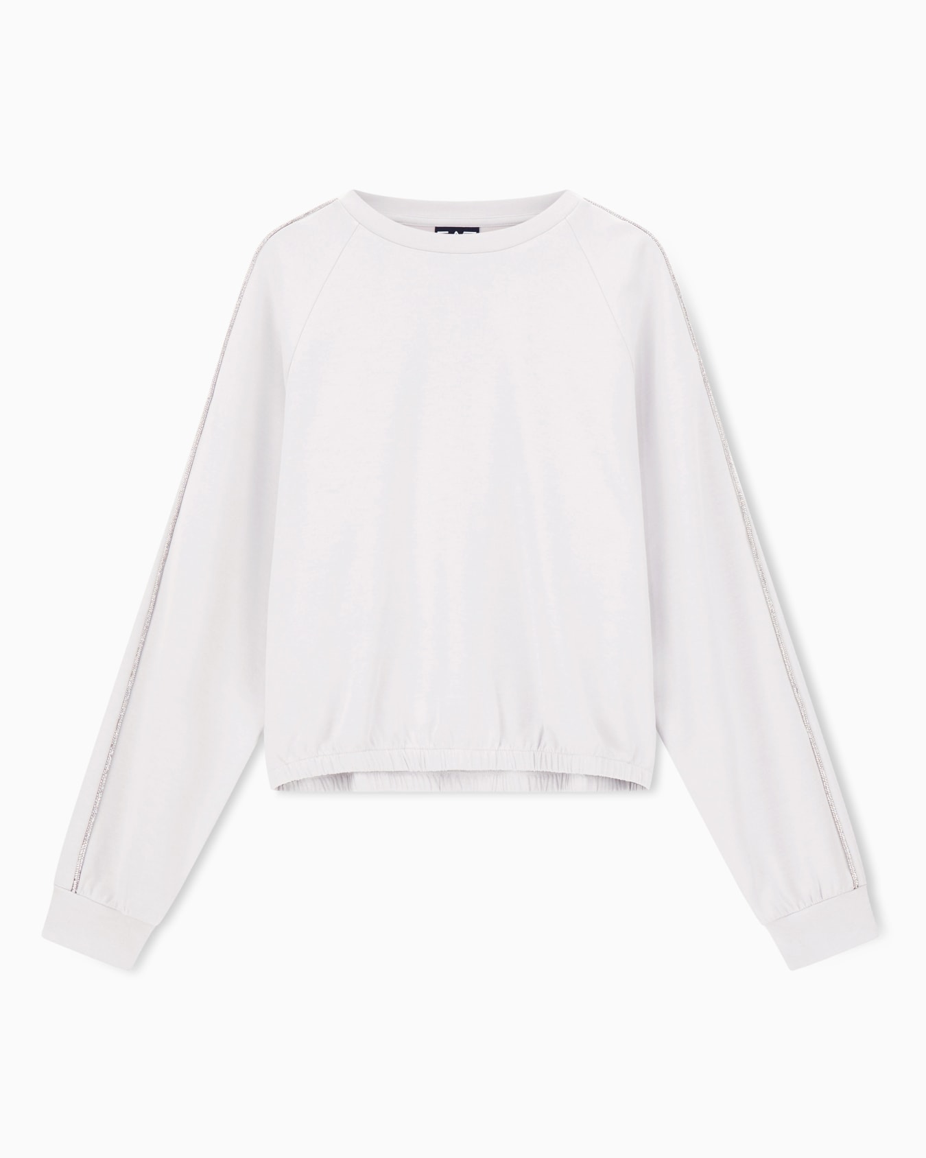 Precious crew-neck sweatshirt in stretch modal interlock Slide 0