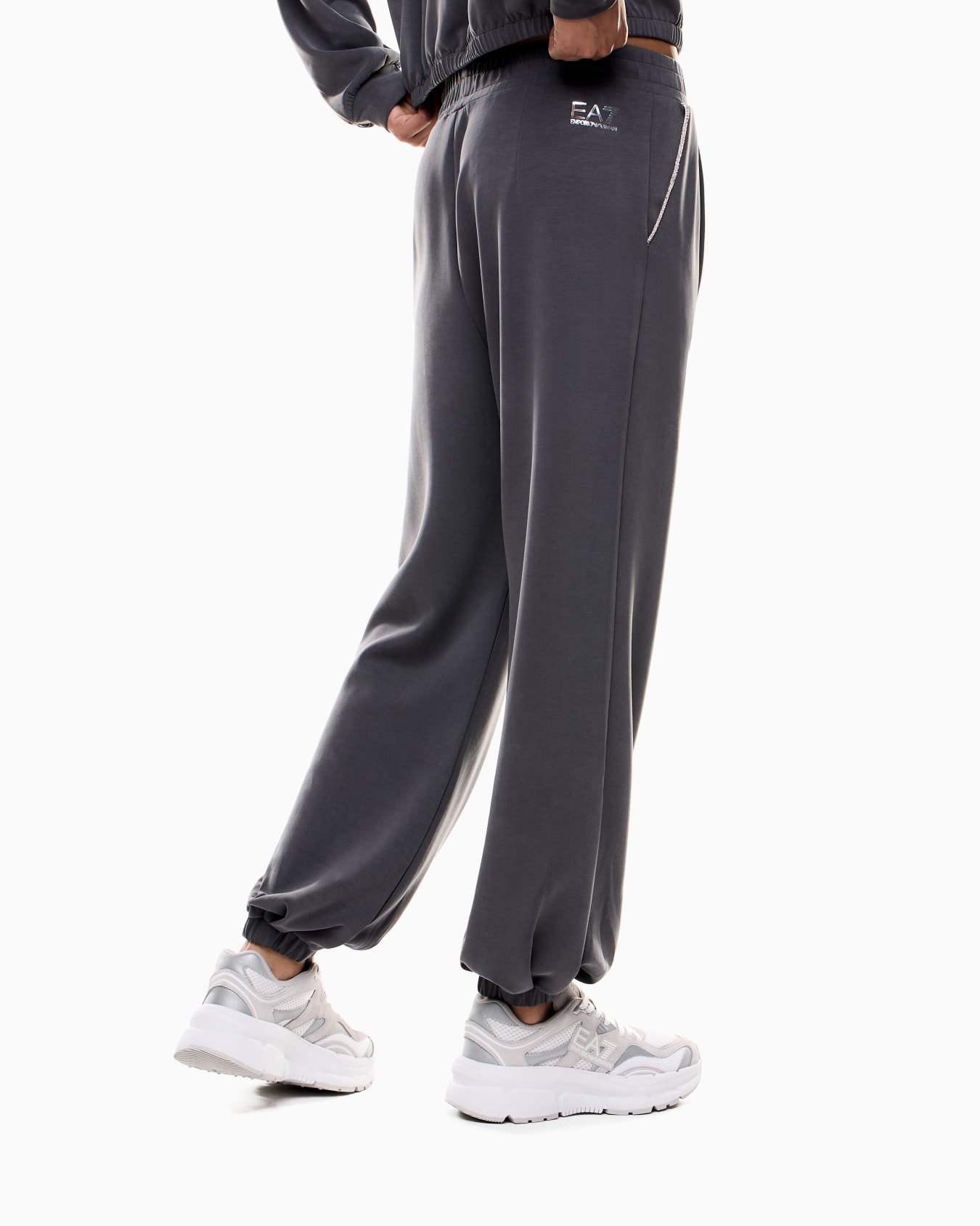Pantalones de chándal de interlock de modal elástico Precious Diapositiva 2