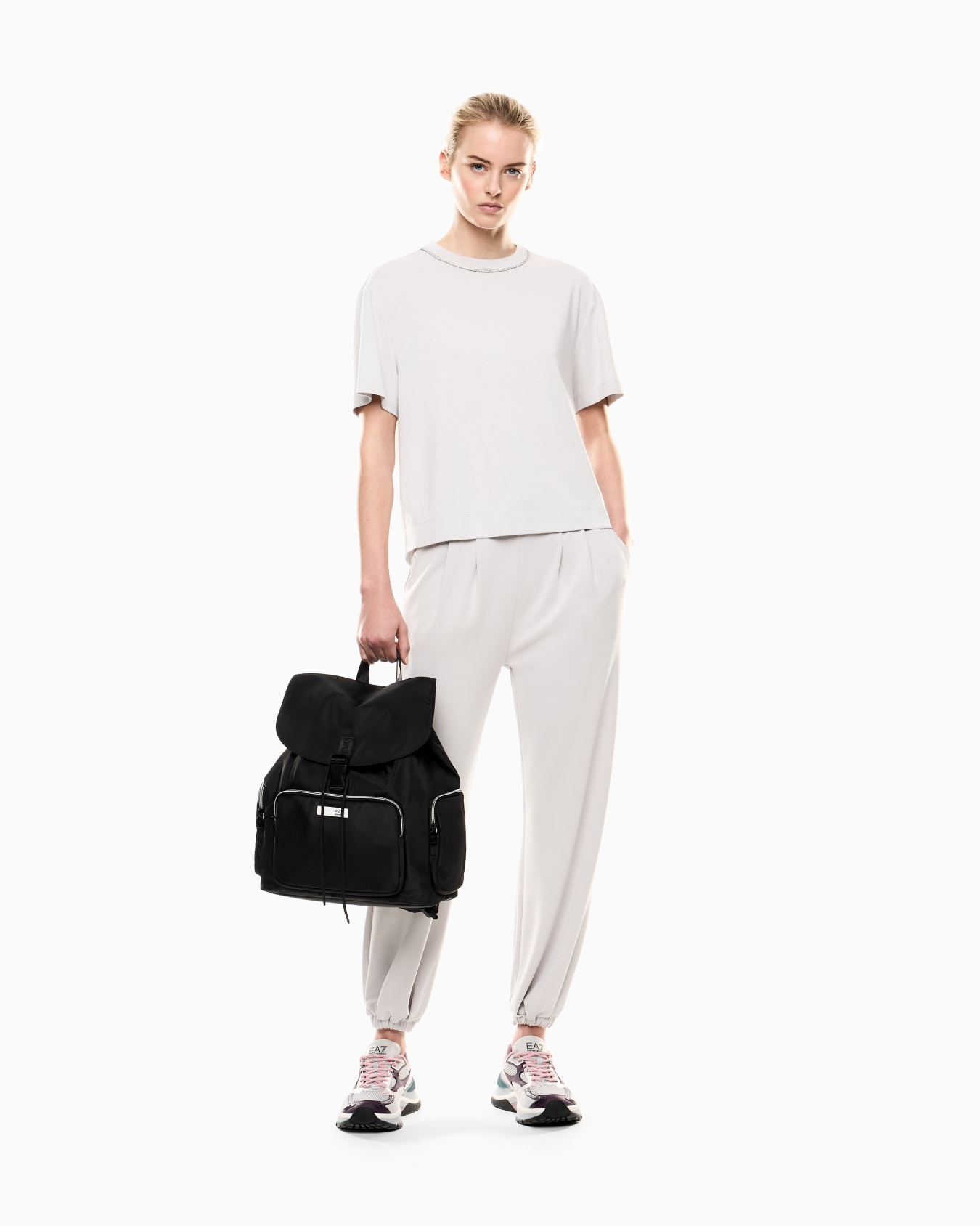 Precious stretch modal interlock joggers Diapositiva 1