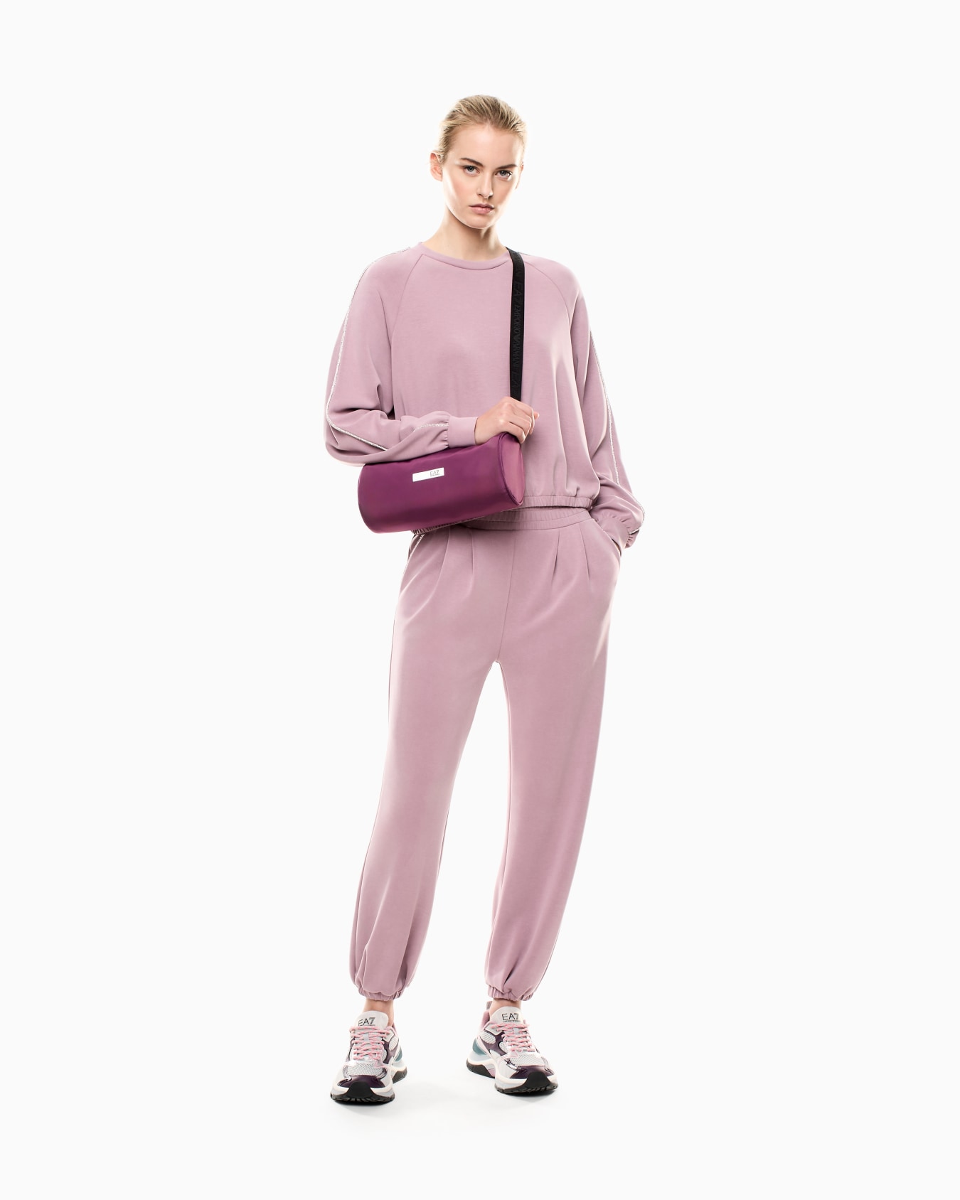 Pantalones de chándal de interlock de modal elástico Precious Diapositiva 1