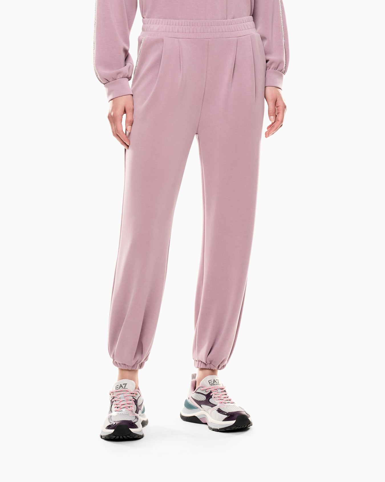 Pantalones de chándal de interlock de modal elástico Precious Diapositiva 3