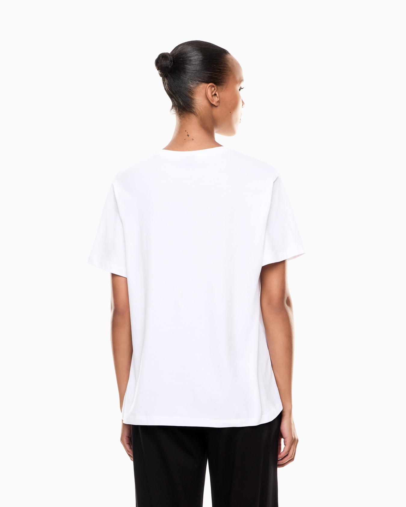 Core Lady short-sleeved T-shirt in stretch cotton jersey Slide 2