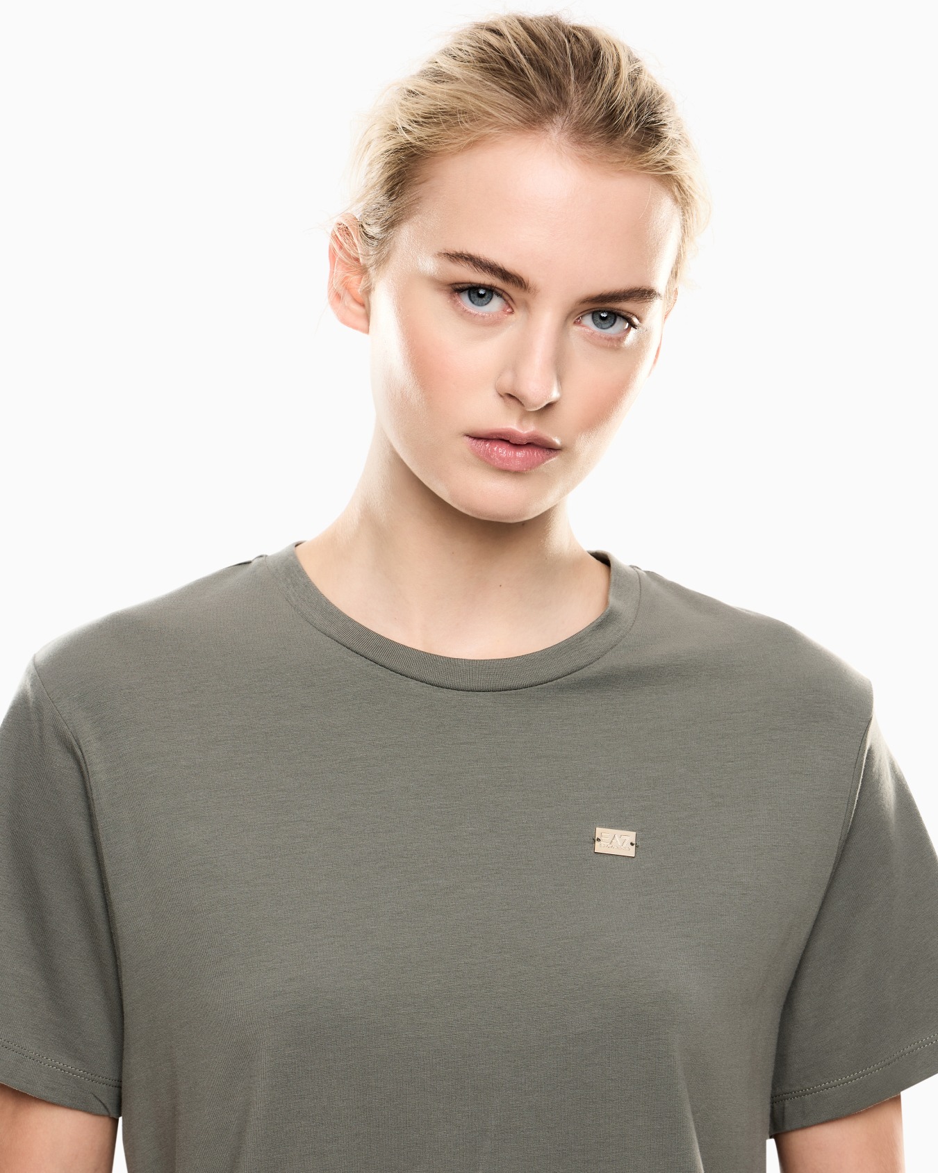 Core Lady short-sleeved T-shirt in stretch cotton jersey Slide 4