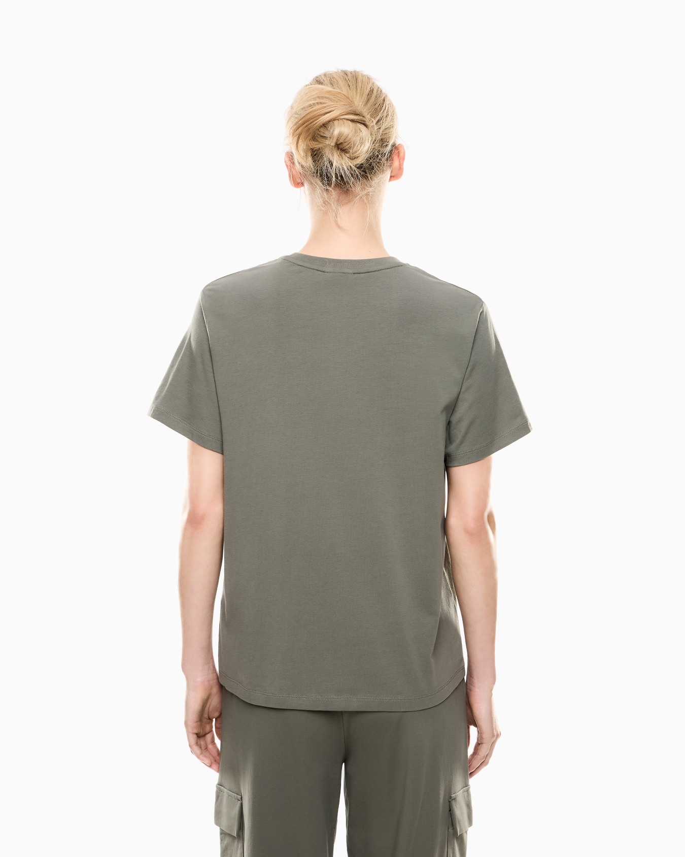 Core Lady short-sleeved T-shirt in stretch cotton jersey Slide 2