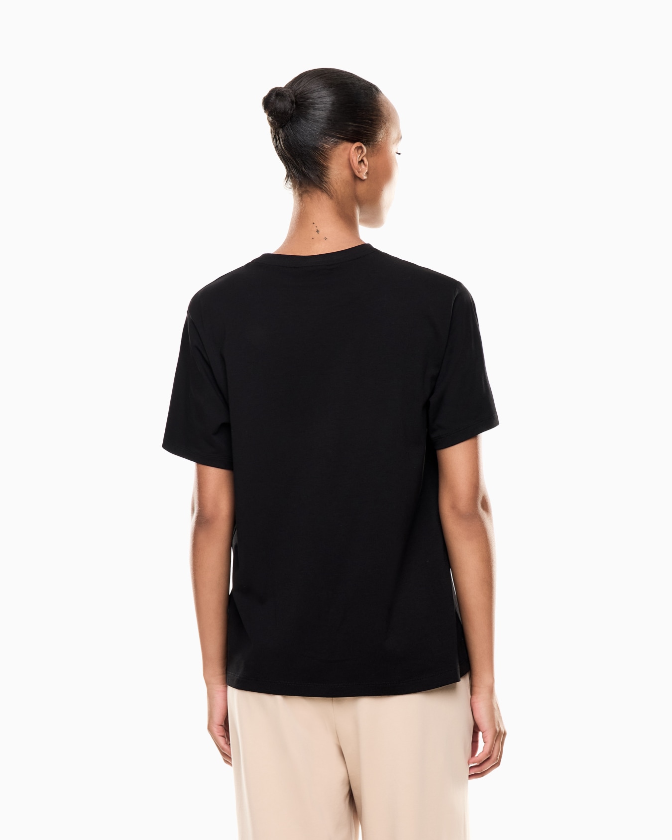 Core Lady short-sleeved T-shirt in stretch cotton jersey Slide 2
