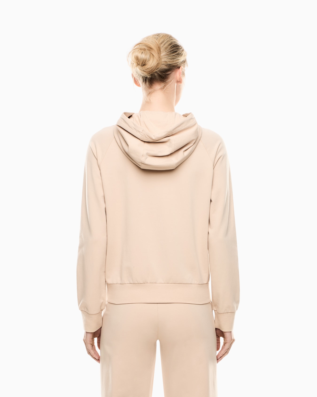 Stretch-cotton hooded Core Lady sweatshirt Slide 2