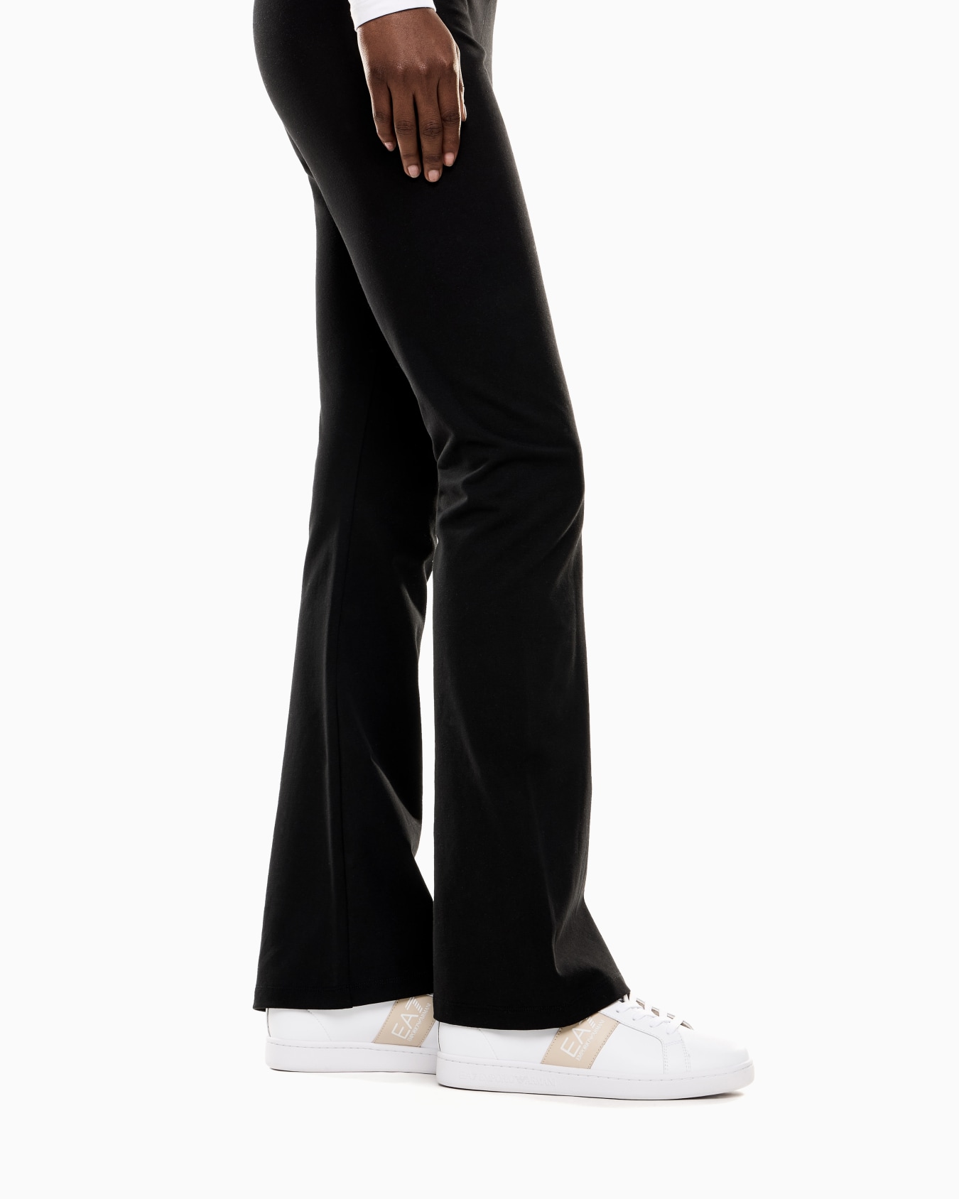 Core Lady stretch-cotton jersey bootcut leggings Slide 4