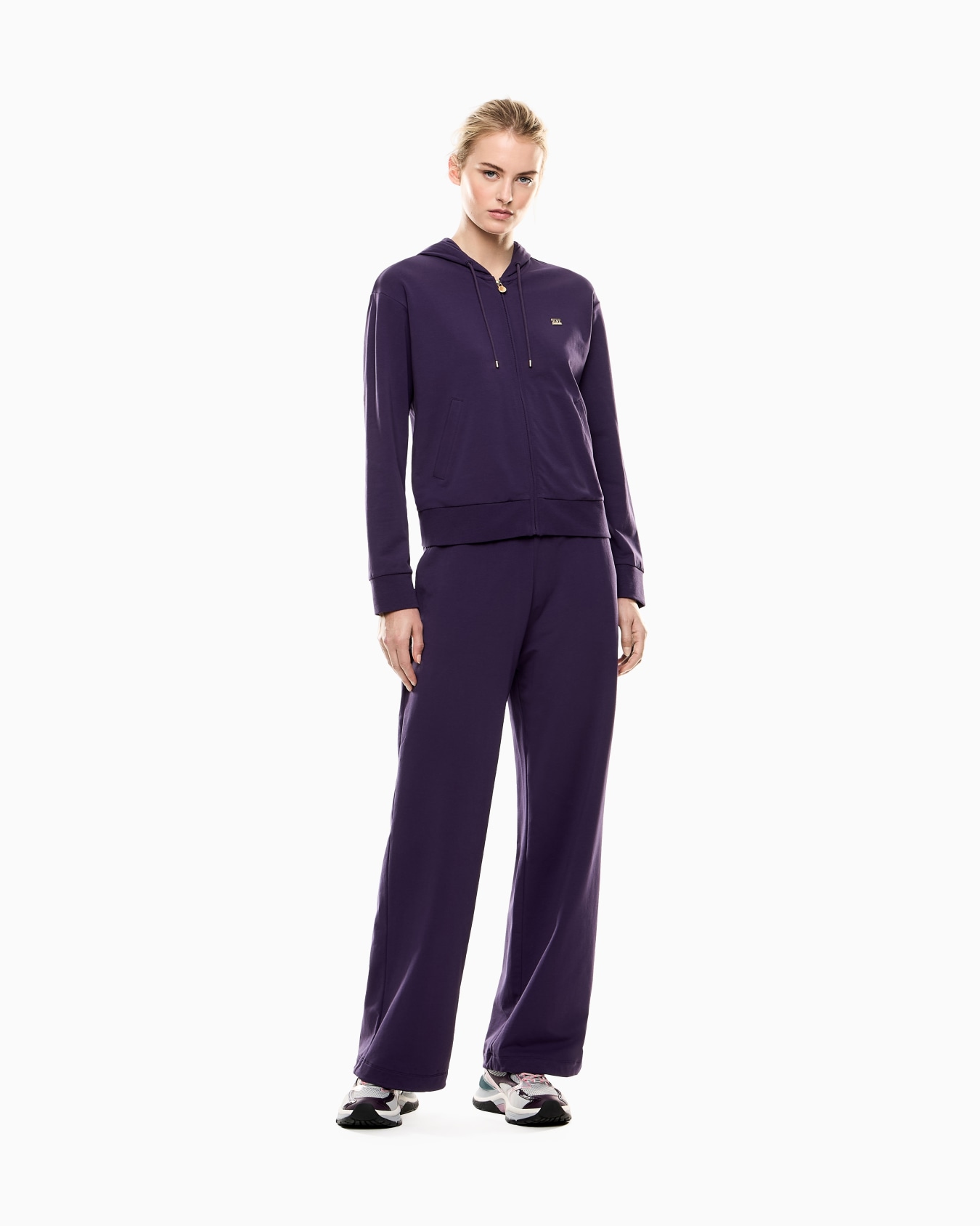 Core Lady stretch-cotton tracksuit Slide 3