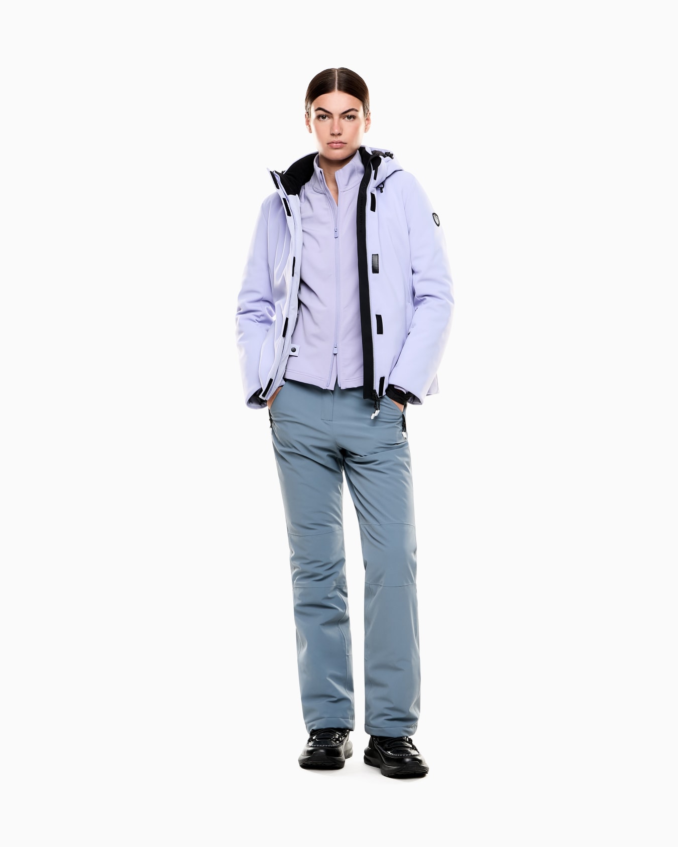 Veste de ski technique en softshell rembourrée en STRATUM7  Diapositive 1