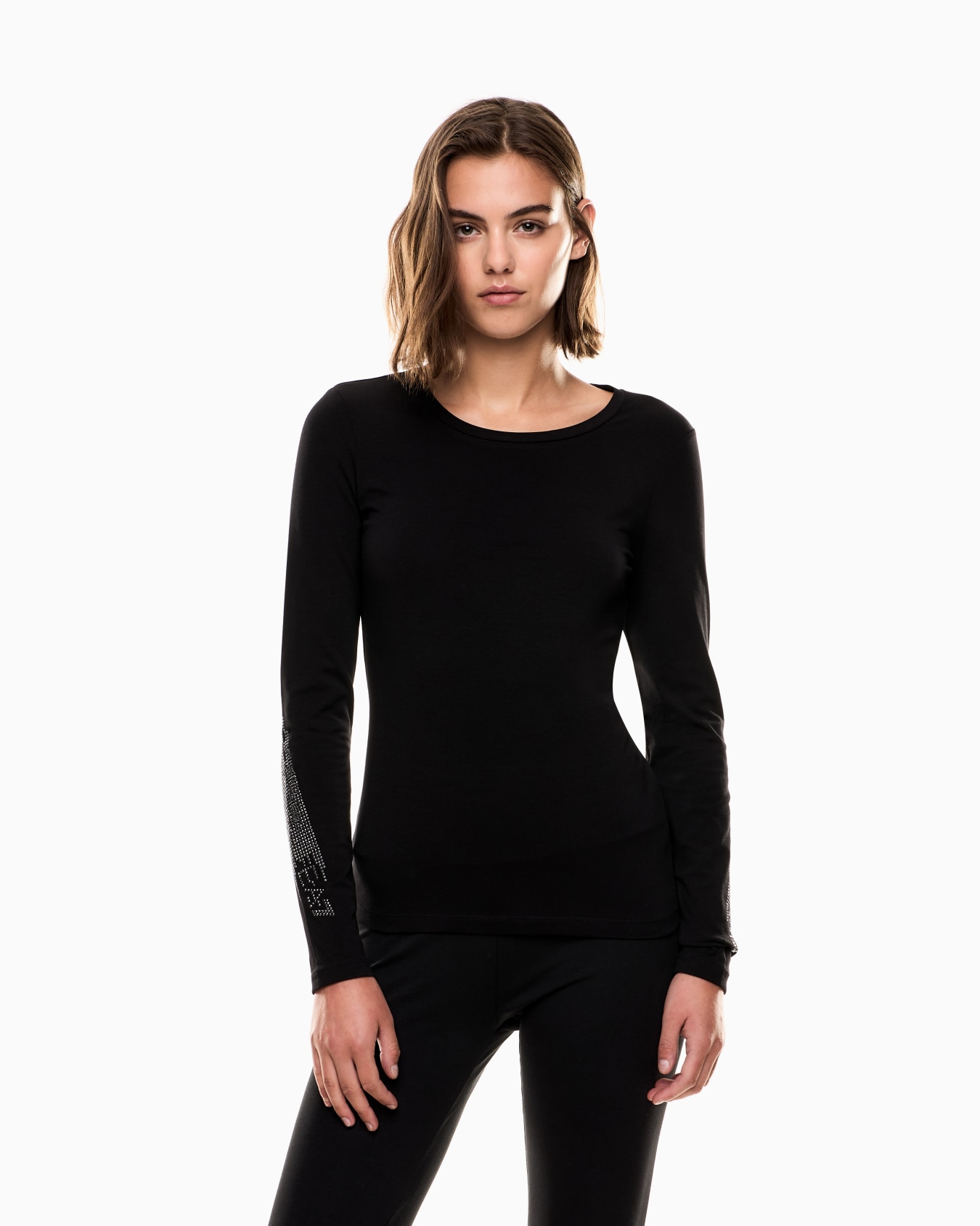 Logo Series stretch-jersey long-sleeved T-shirt Slide 3