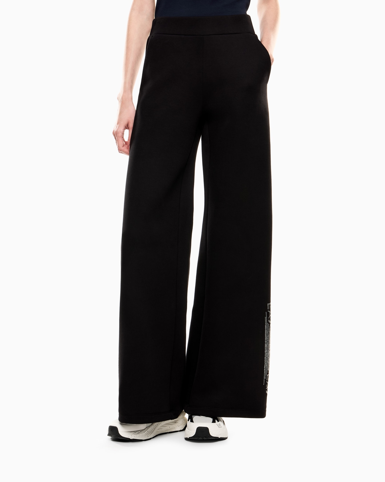 Pantalones anchos Logo Series de mezcla de algodón Diapositiva 3