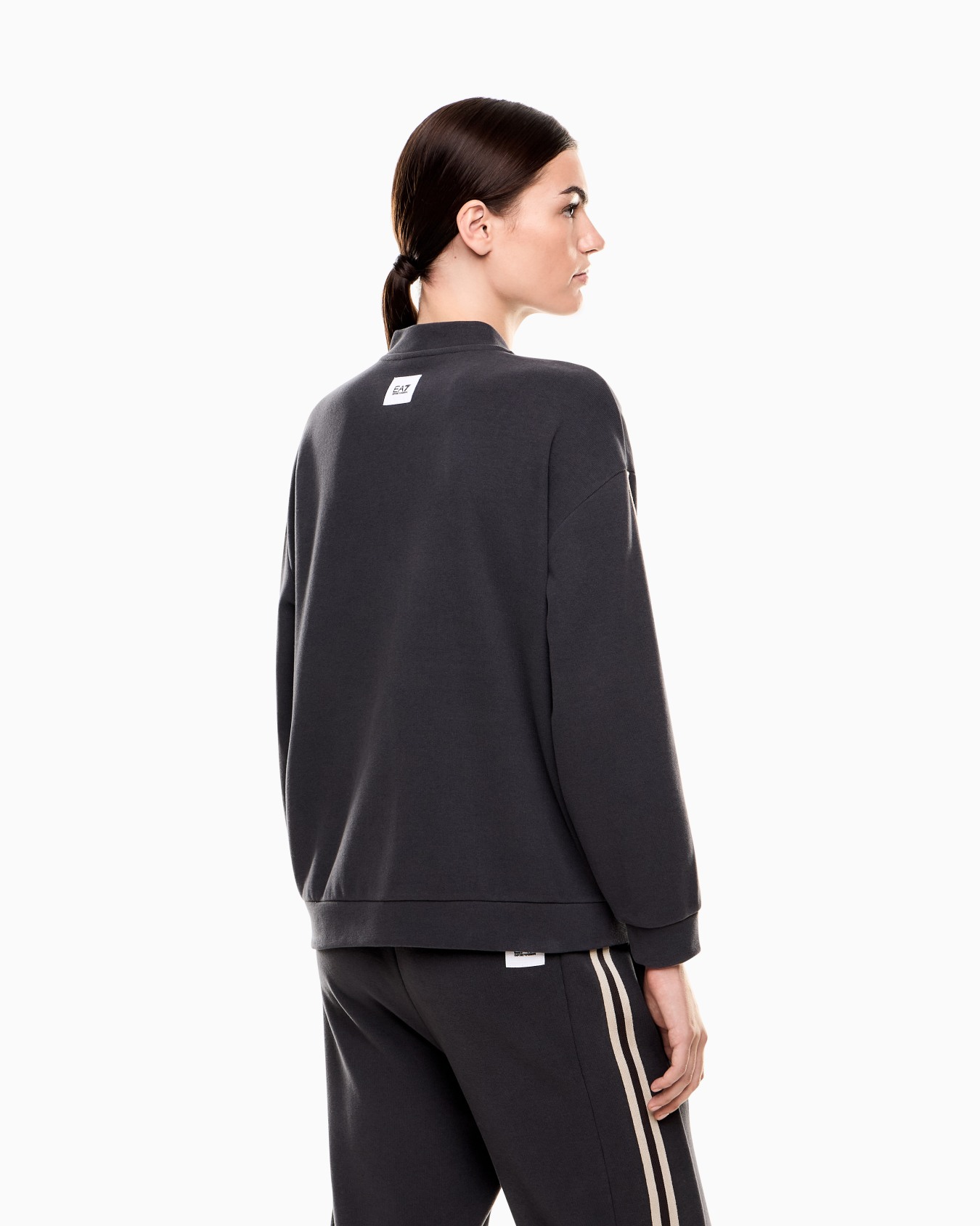 Sporty Forever ジップアップ スウェットシャツ コットン混紡 スライドする 2