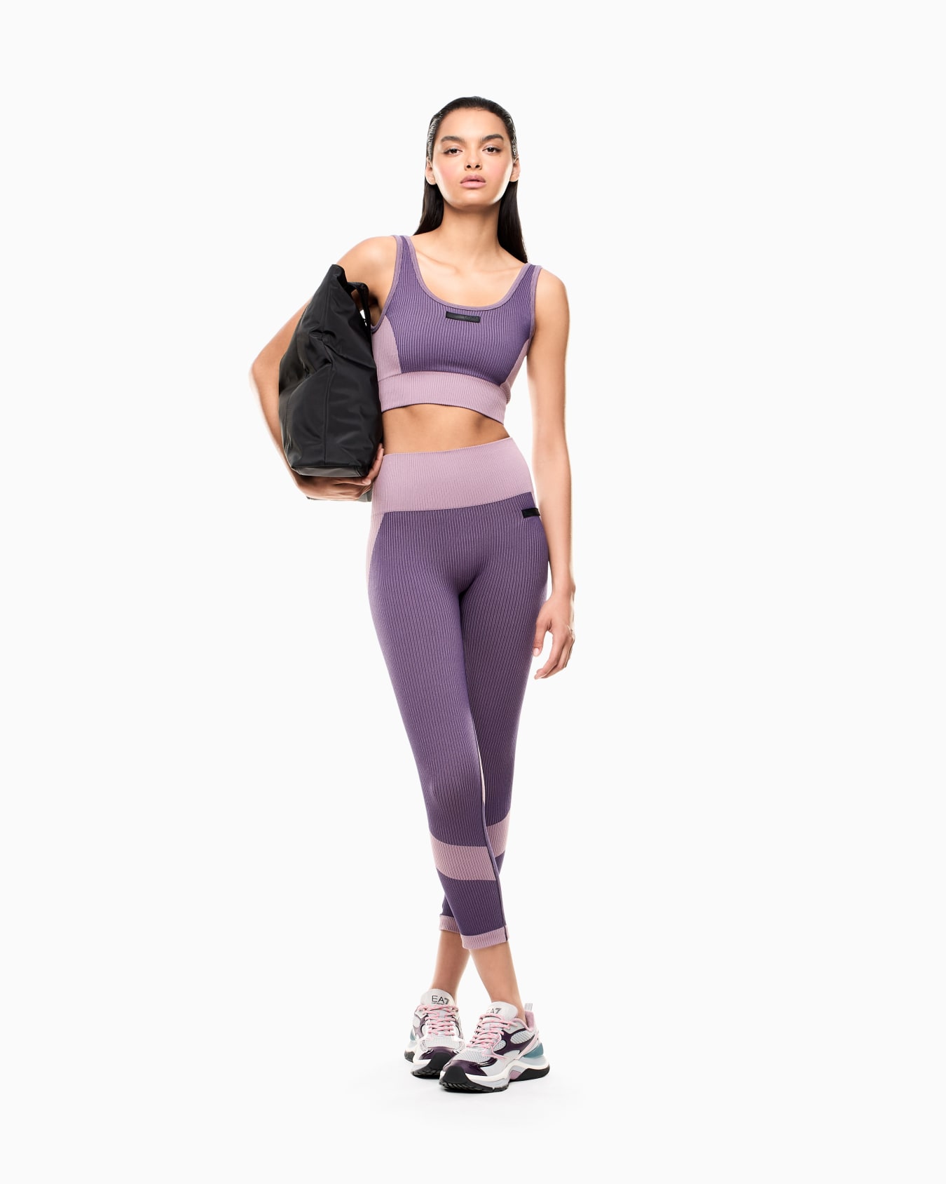 Dynamic Athlete seamless leggings in VIGOR7 technical fabric Slide 1