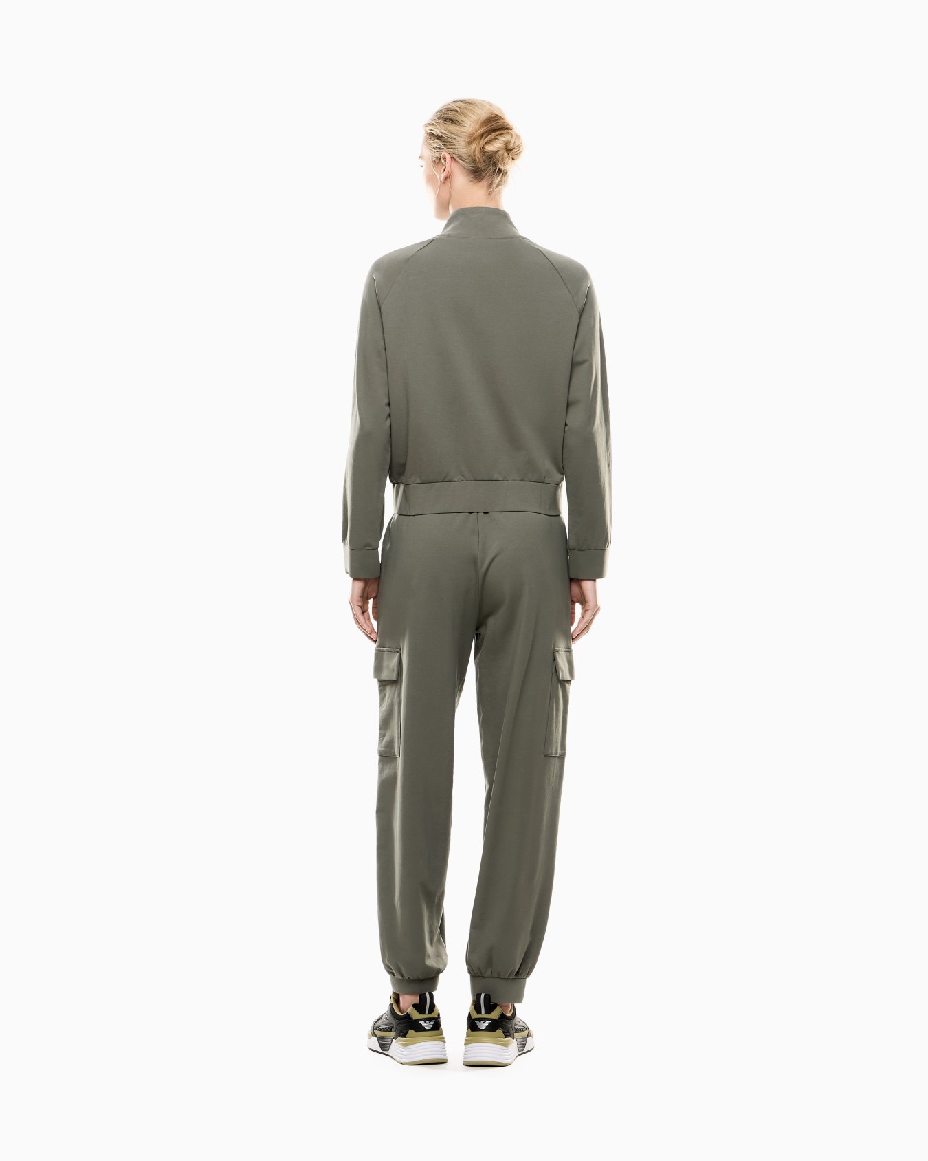 Stretch cotton tracksuit with cargo trousers Slide 2