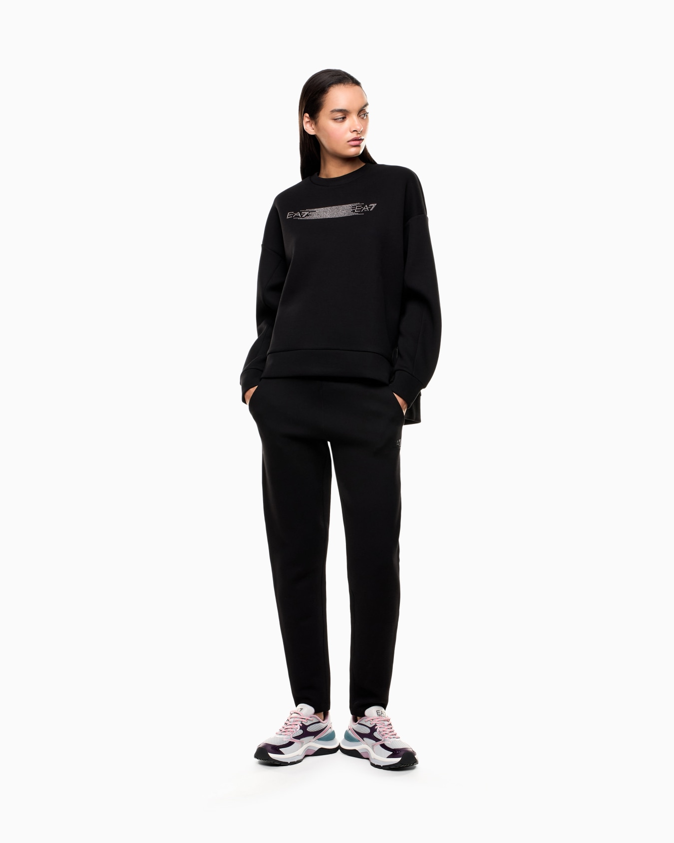 Logo Series cotton interlock tracksuit Slide 1
