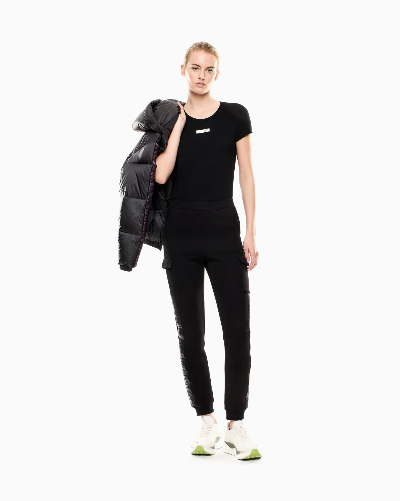 Dynamic Athlete crew-neck T-shirt in Natural VENTUS7 technical fabric Slide 1
