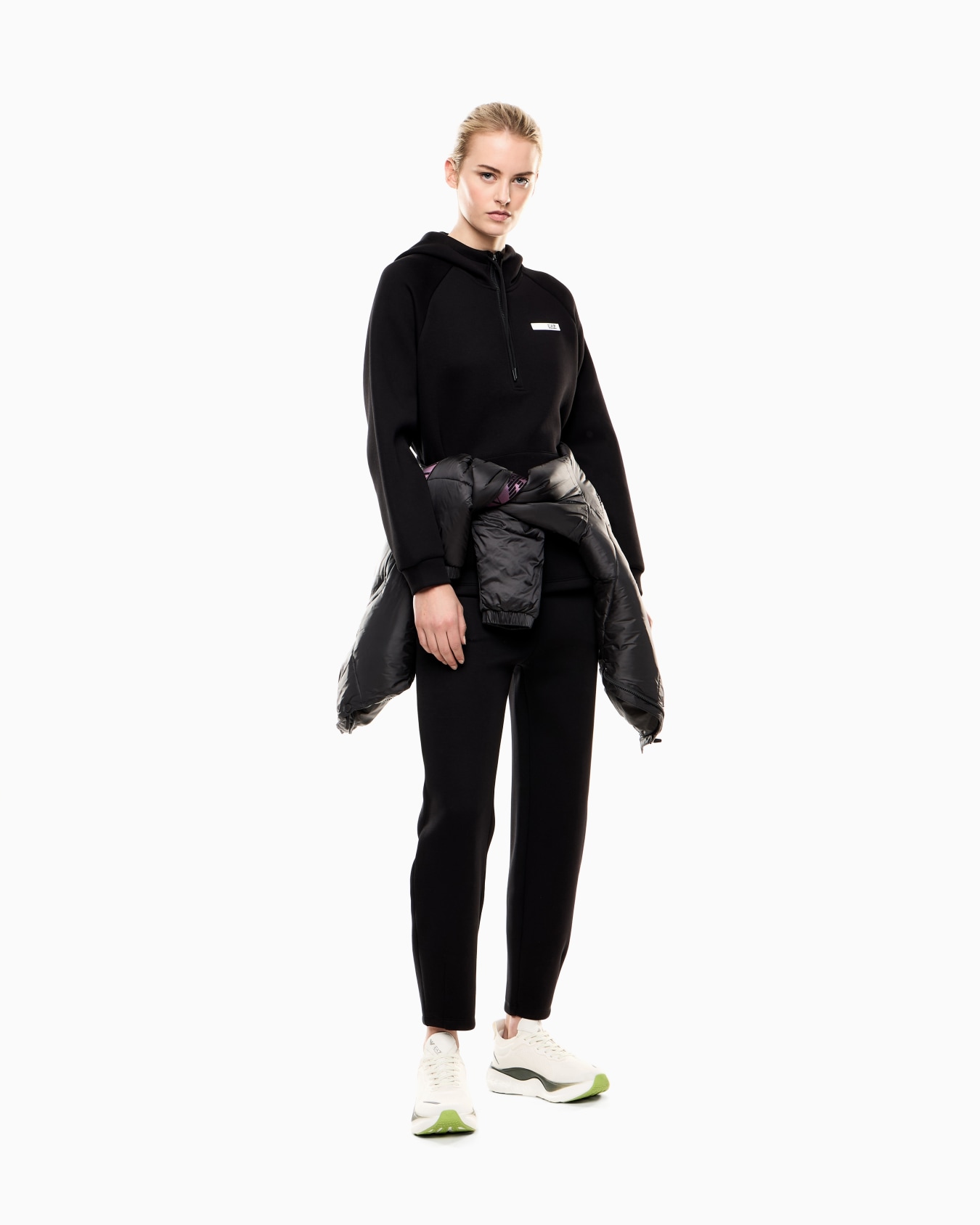 Dynamic Athlete hooded sweatshirt in Natural VENTUS7 technical fabric Slide 1